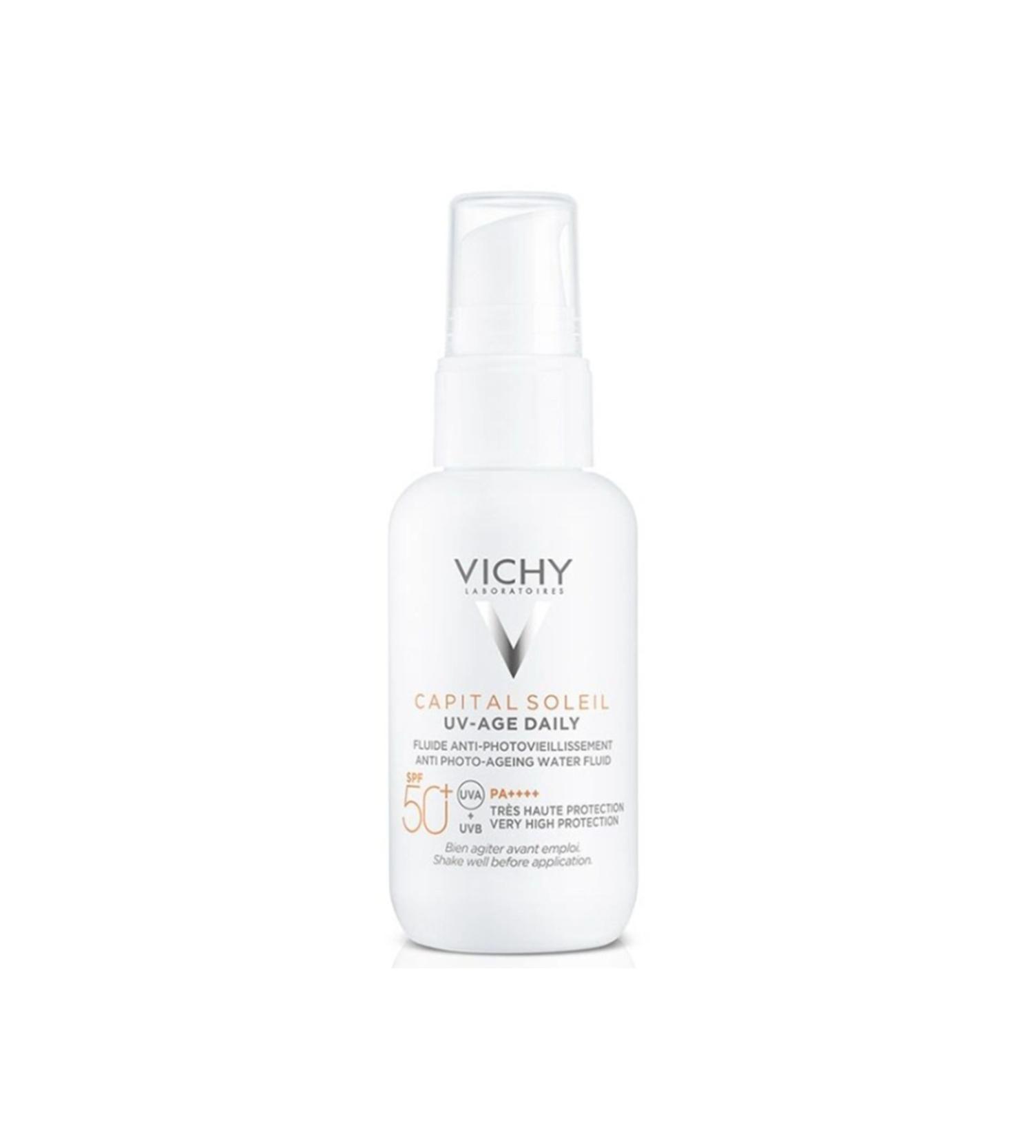 Vichy Capital Soleil UV Age Daily SPF50 Anti-Photo-Aging Light Texture Sun Cream 40ml