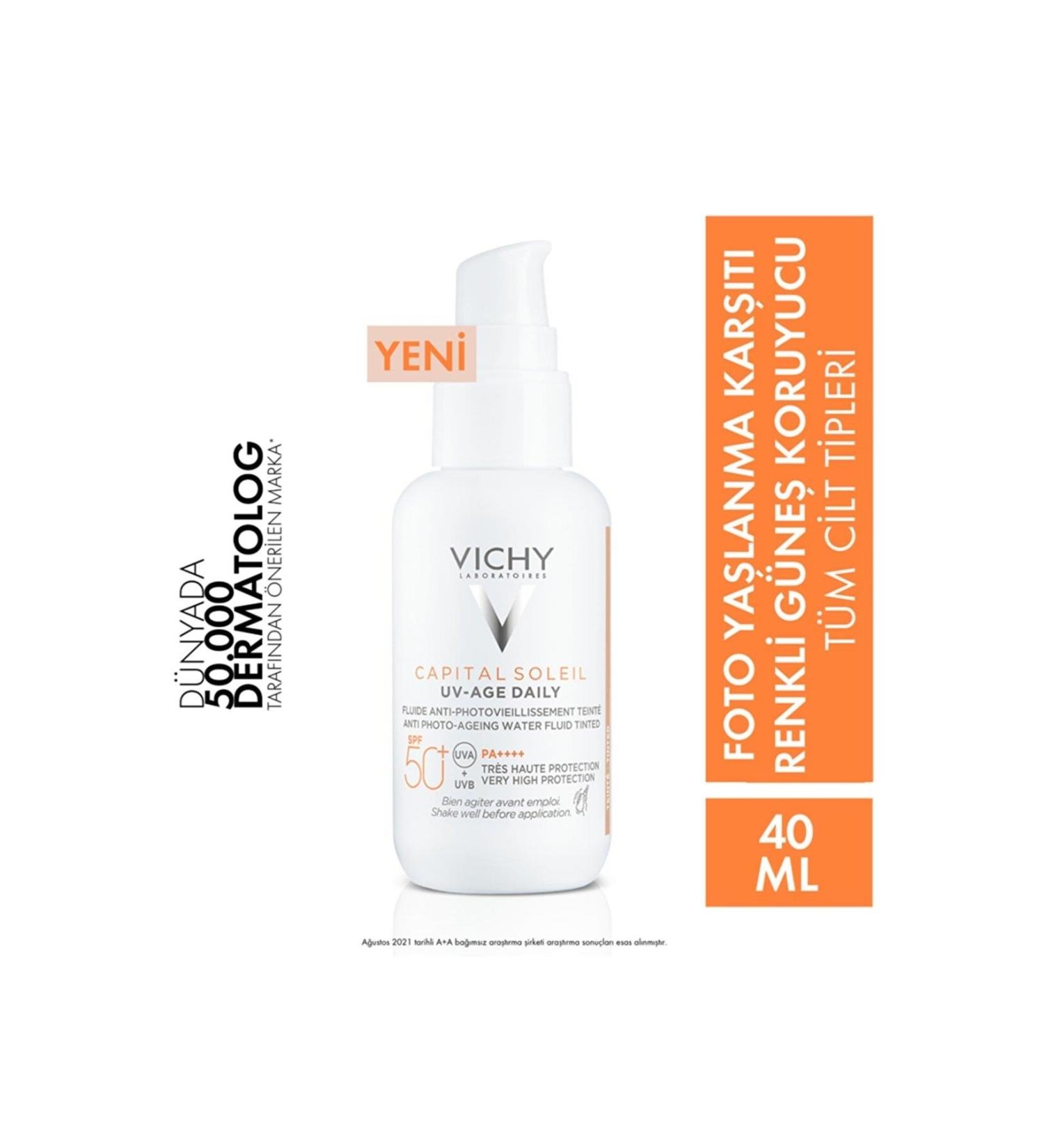 Vichy Capital Soleil UV SPF50 Anti-Photo-Aging Light Texture Tinted Sunscreen 40ml