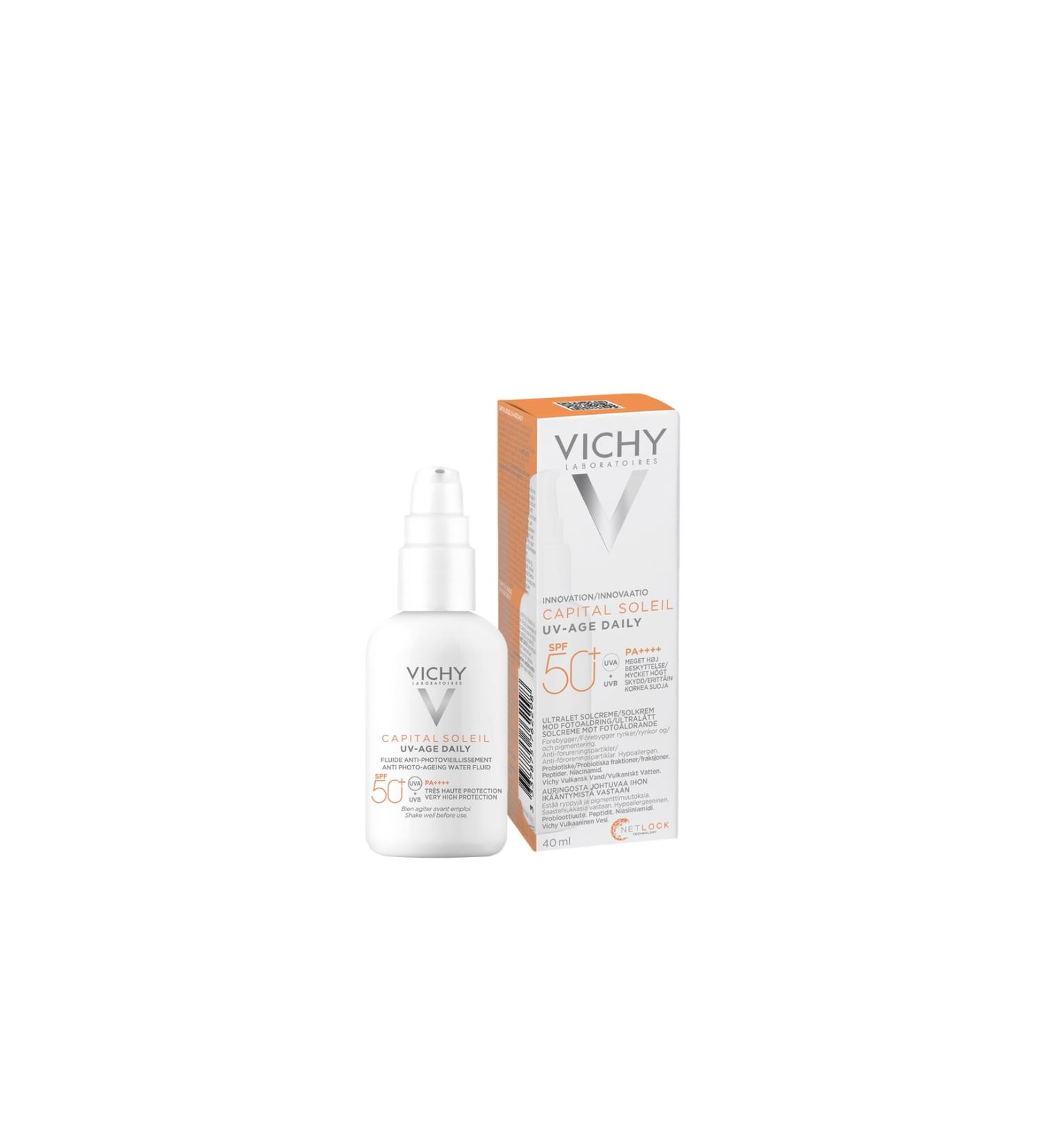 Vichy Capital Soleil UV-Age Daily SPF 50 Anti-Aging Sunscreen Face Cream 40 ml.vchy1..