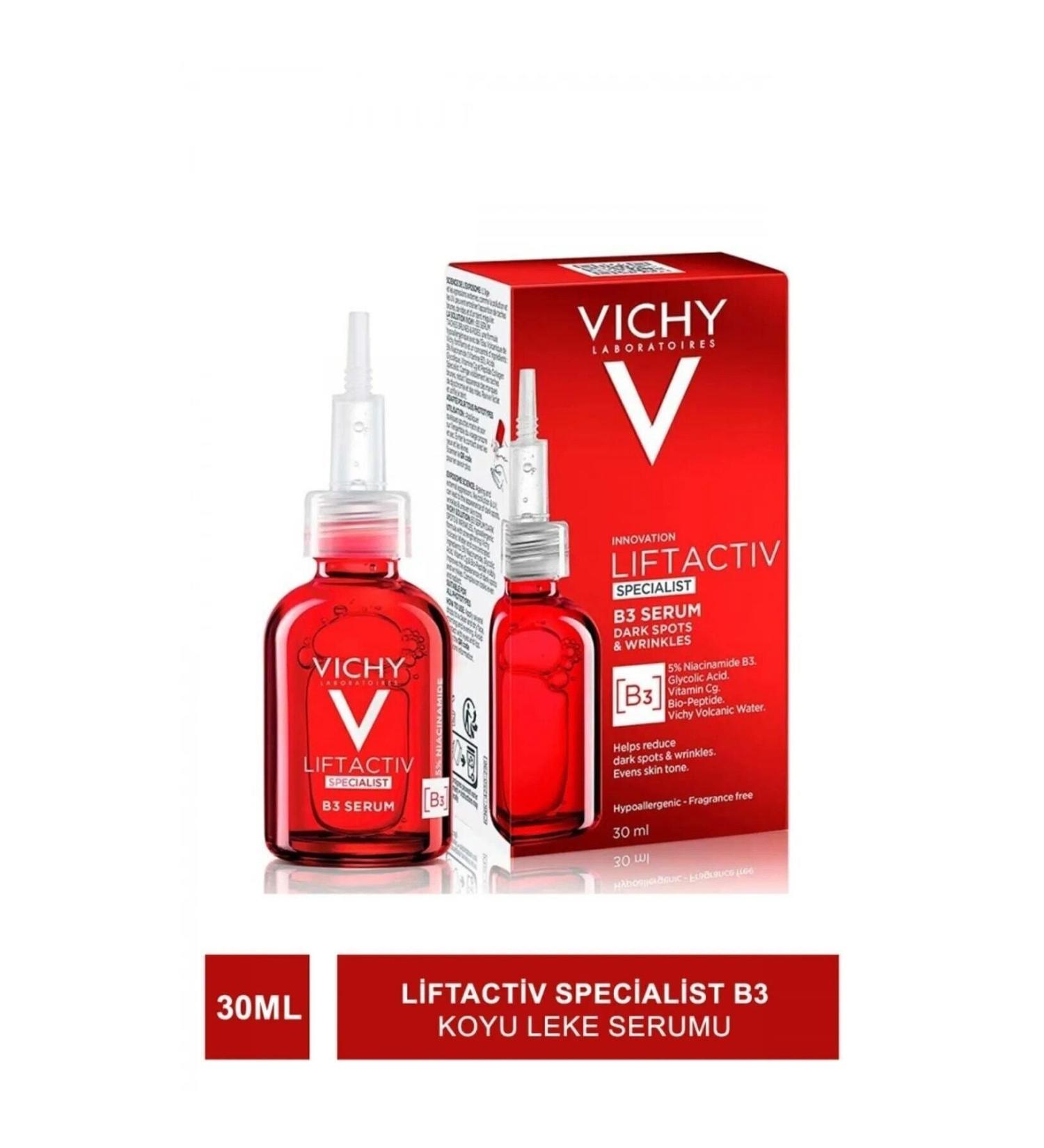 Vichy Dark Spot Reducing Brightening and Moisturizing Serum with Vitamin C Content