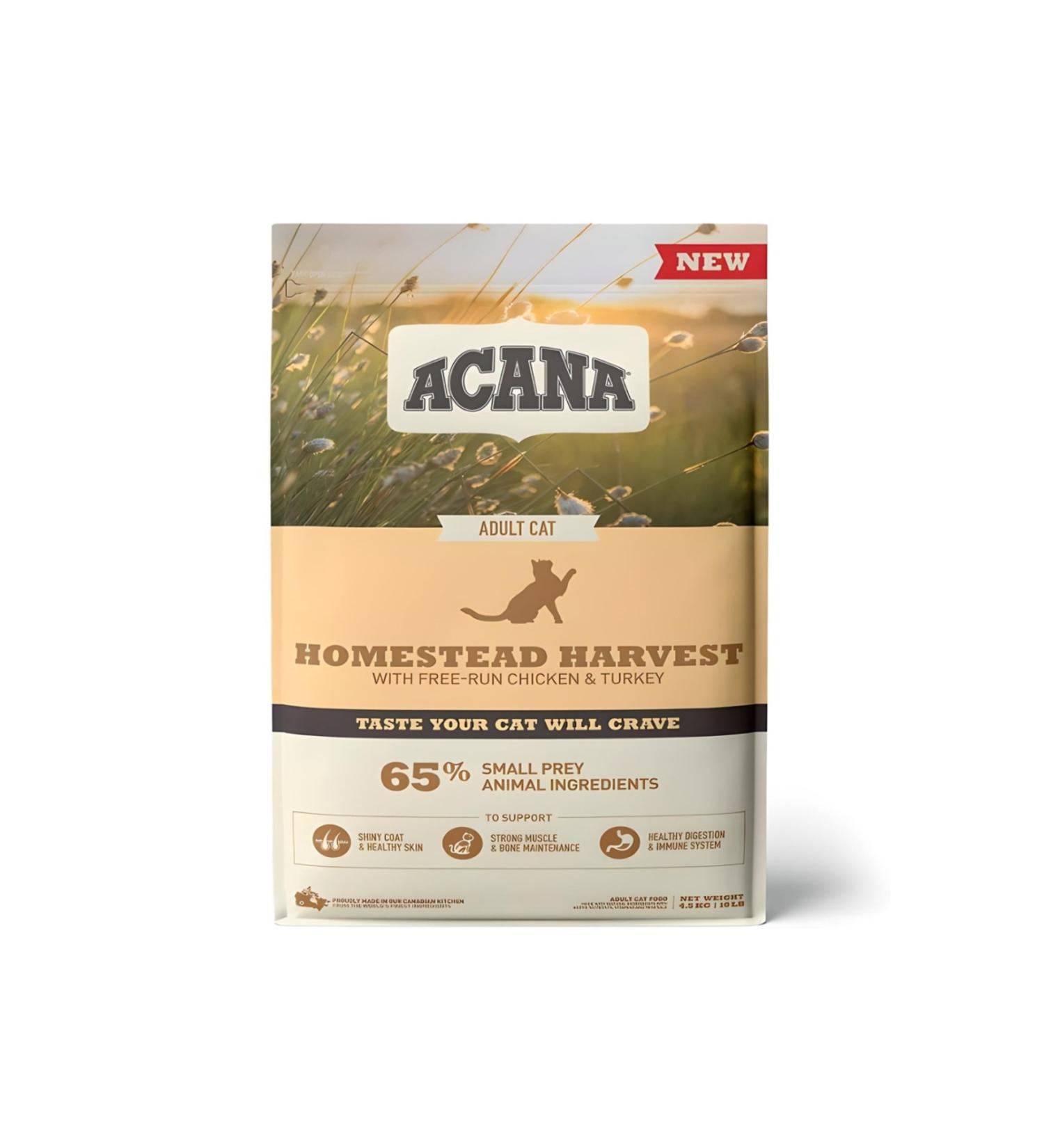 Acana Homestead Harvest Adult Cat Food 4.5 Kg