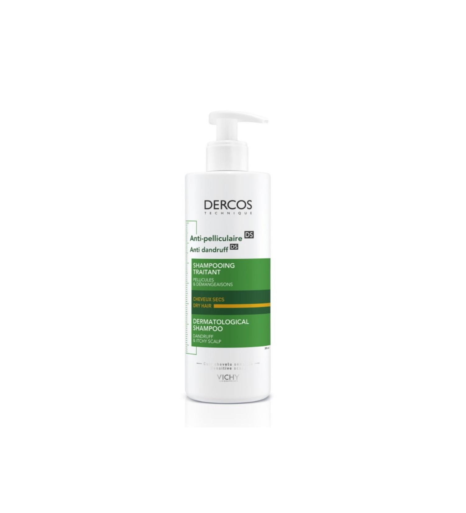 Vichy Dercos Anti-dandruff Dry Scalp Dandruff and Recurrent Dandruff Double Action Shampoo 390ml