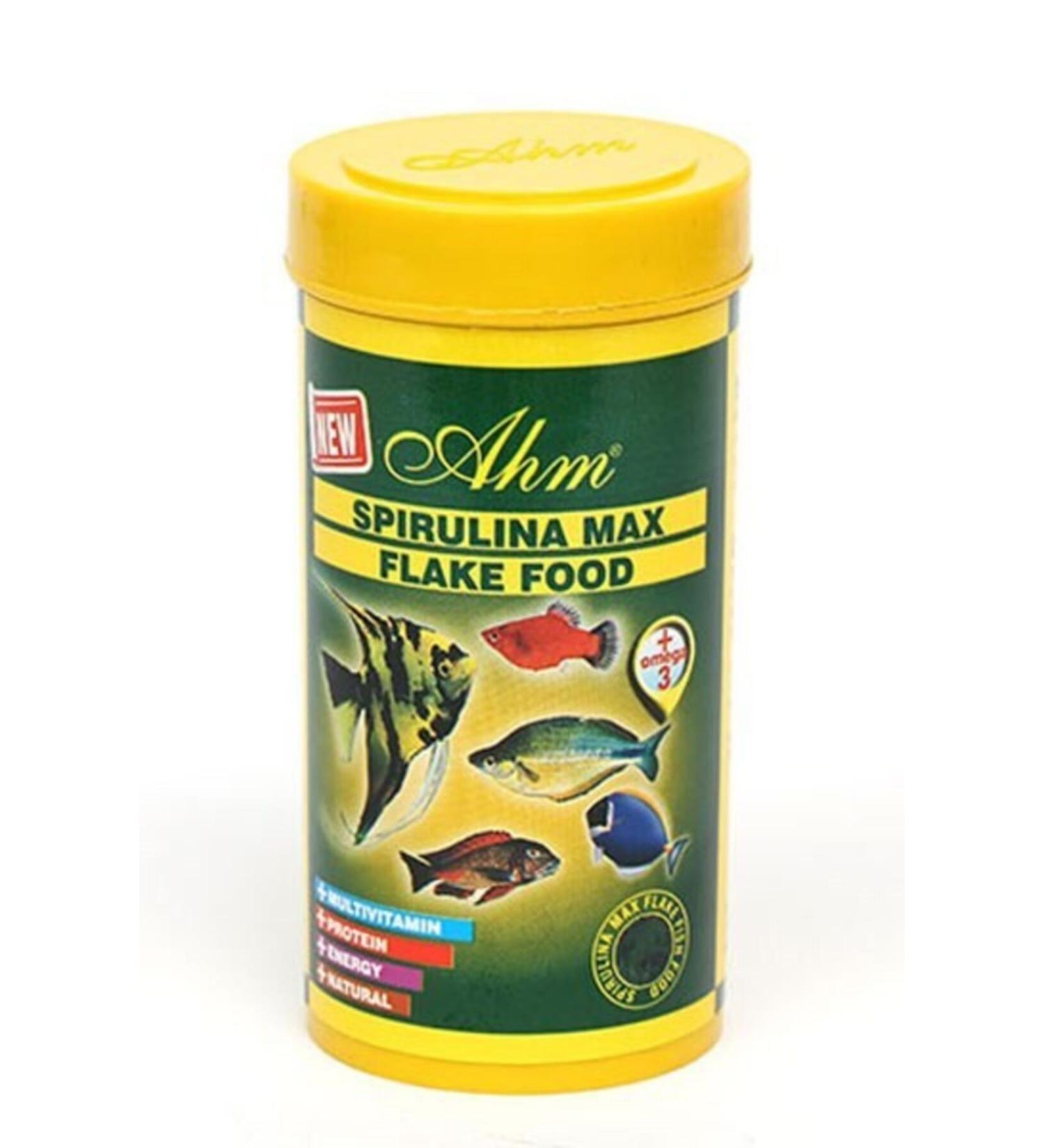 Ahm Spirulina Max Flake Food 250 Ml Fish Food