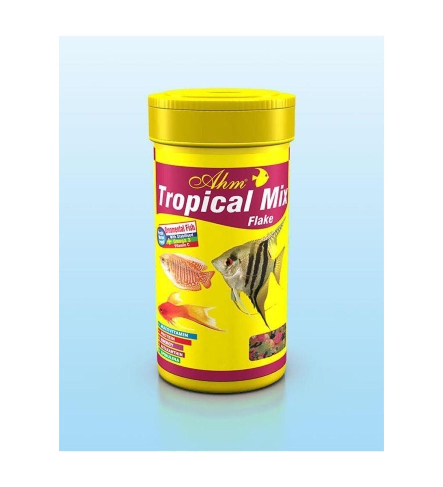 Ahm Tropical Mix Flake Fish Food 250ml