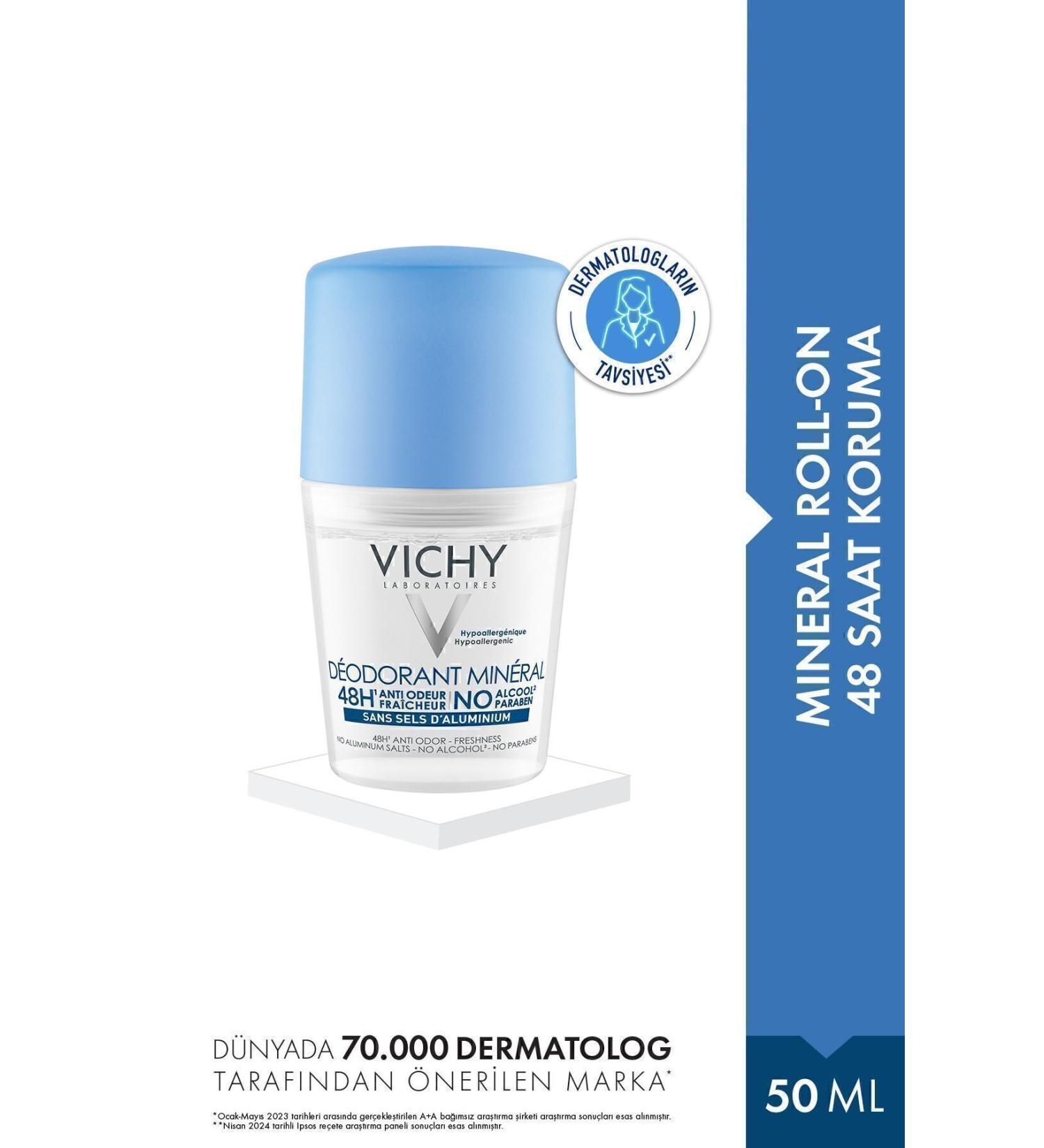 Vichy Effective Roll-On Containing Minerals That Give Freshness and Refreshment 50 ml Passi.3851