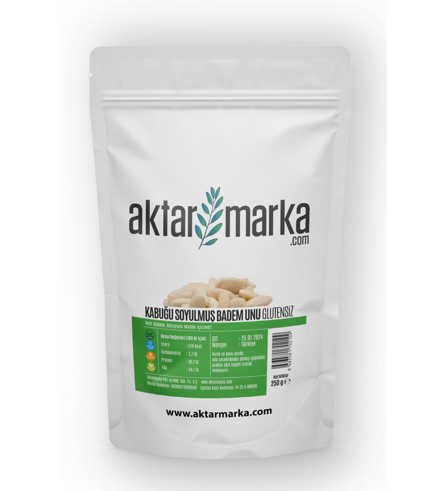 Aktarmarka Peeled Almond Flour Gluten Free 250 Gr