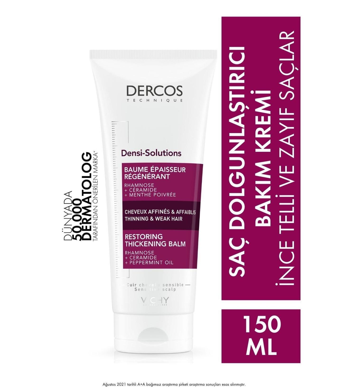 Vichy FLAWLESS HAIR - DERCOS -STRONG - PLUMPING EFFECT CONDITIONER FOR VOLUMINOUS HAIR 150 ML DMBA508 - Buy Online on GoSupps.com