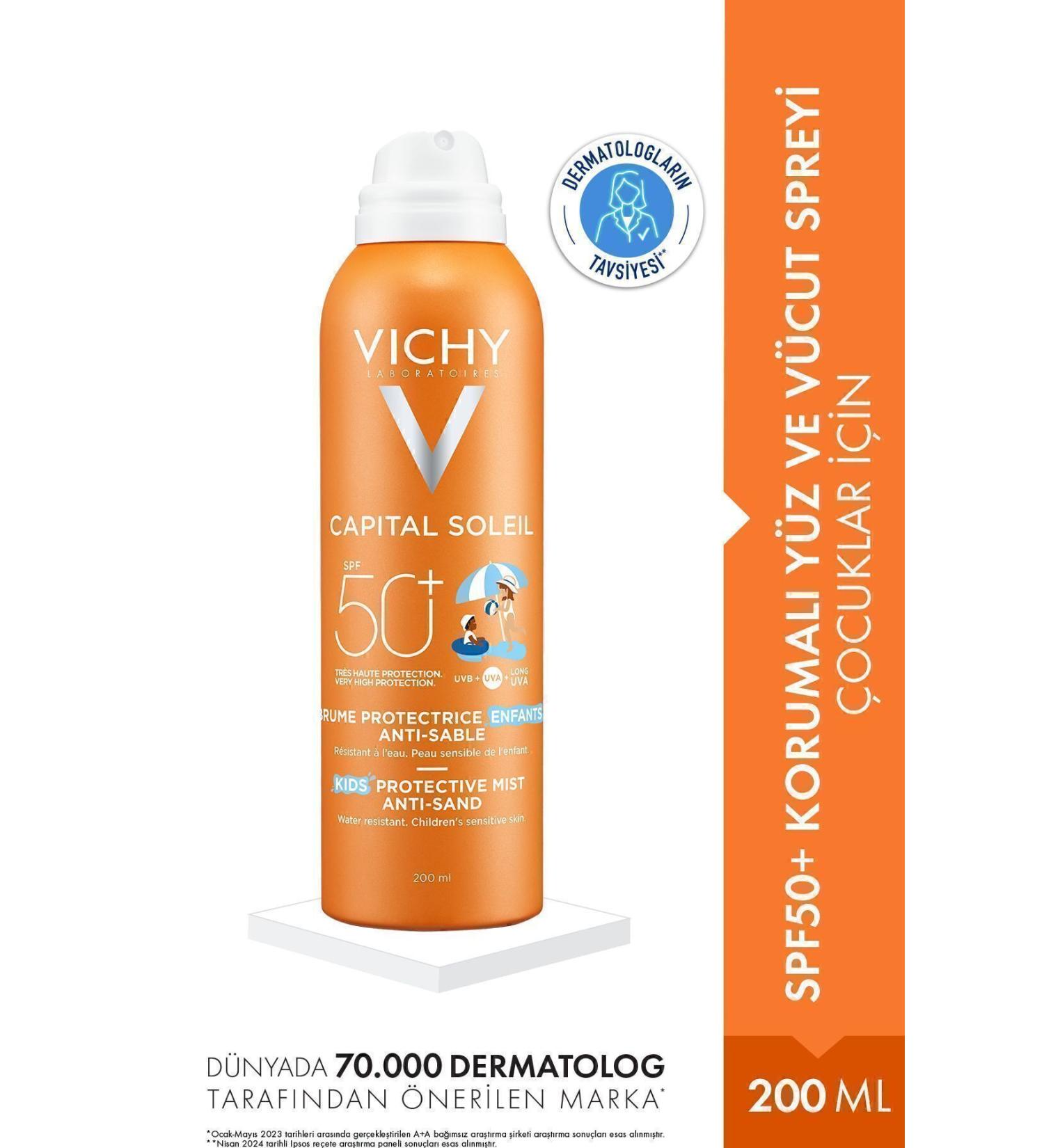 Vichy Ideal Soleil Anti-sand Mist Children Spf50 200 ml