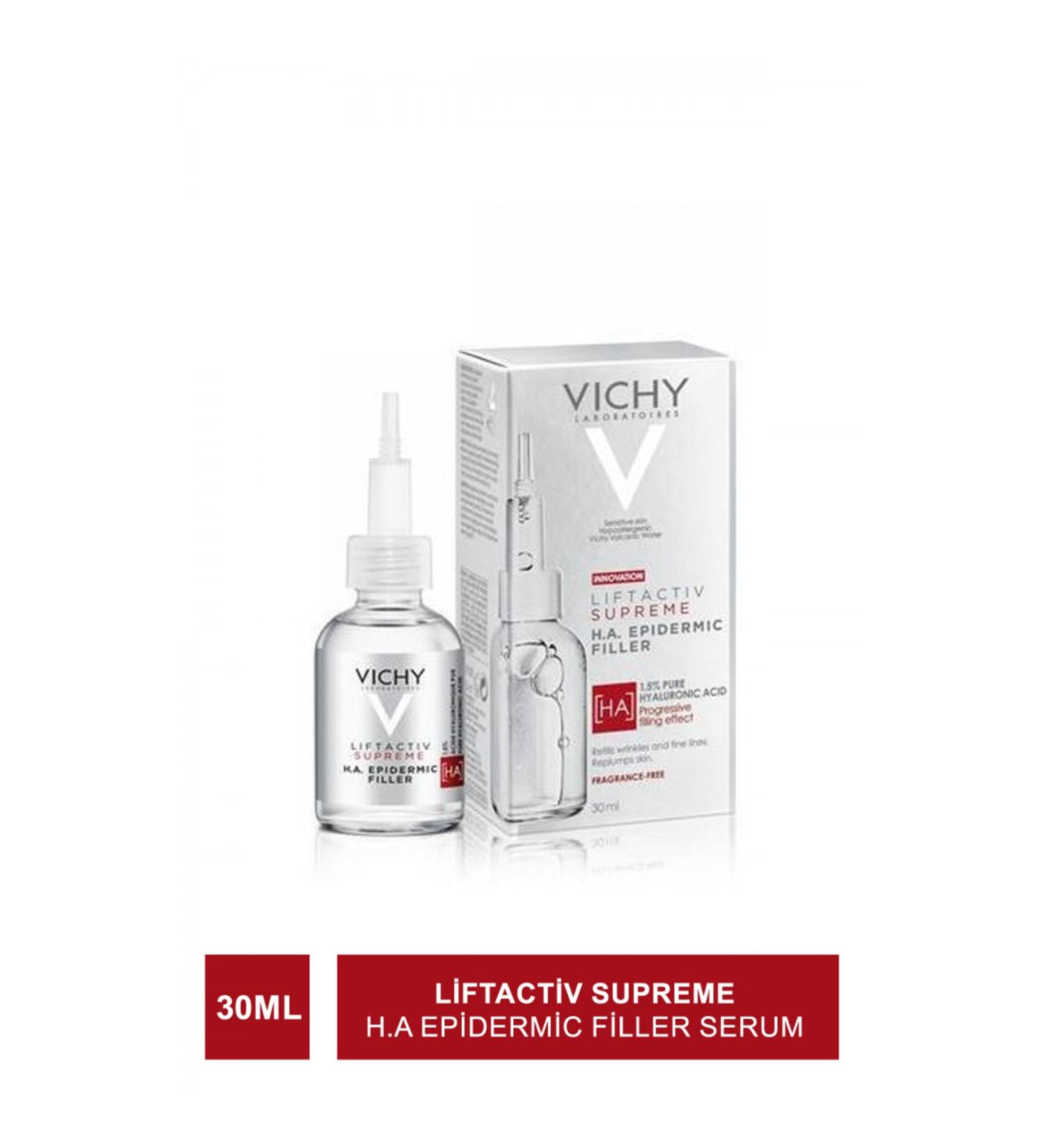 Vichy Liftactiv 1.5% Pure Hyaluronic Acid Anti-Wrinkle Face and Eye Contour Serum 30 Ml - Buy Online on GoSupps.com
