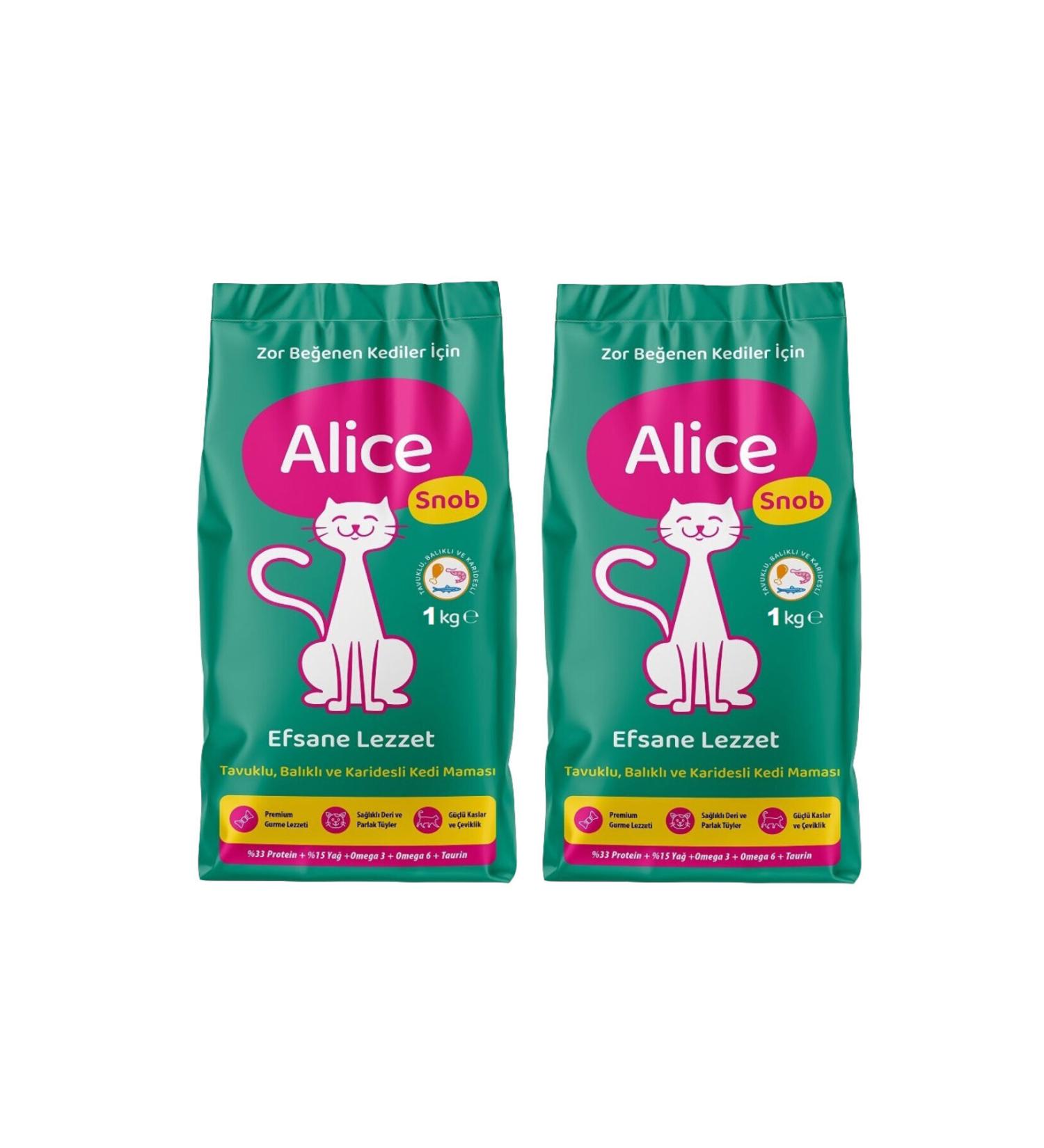 Alice Snob Cat Food 2x1 Kg - Buy Online on GoSupps.com
