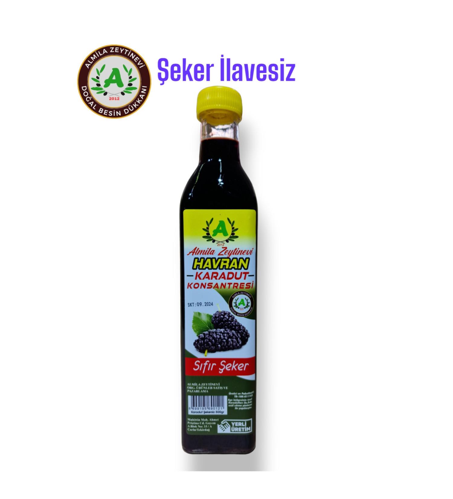 ALM LA ZEYT NEV Sugar-Free Black Mulberry Concentrate from the Aegean