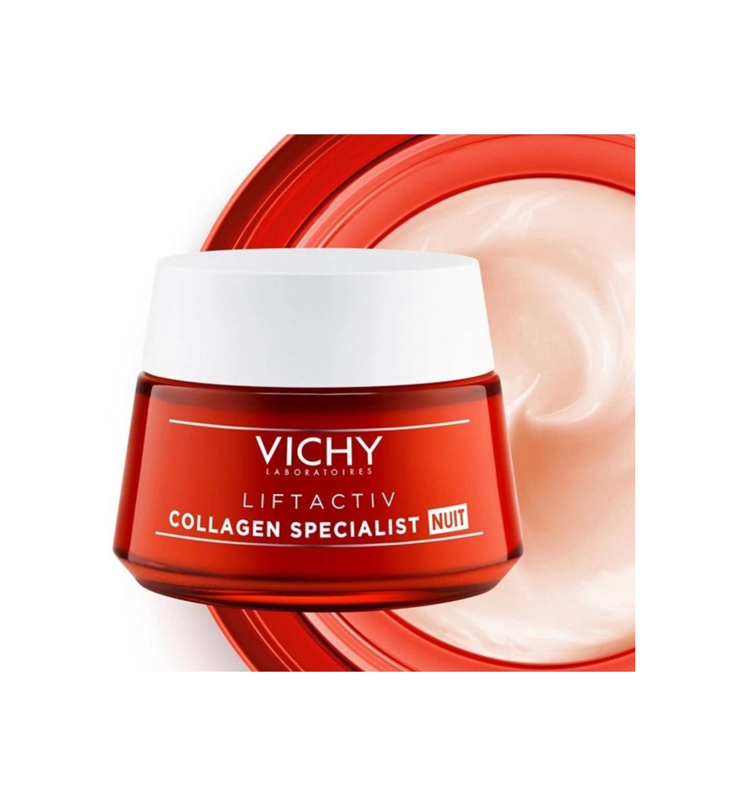 Vichy Liftactiv Collagen Specialist Anti-Wrinkle Anti-Spot Night Care Cream 50 Ml Sensitive Skin - Buy Online on GoSupps.com