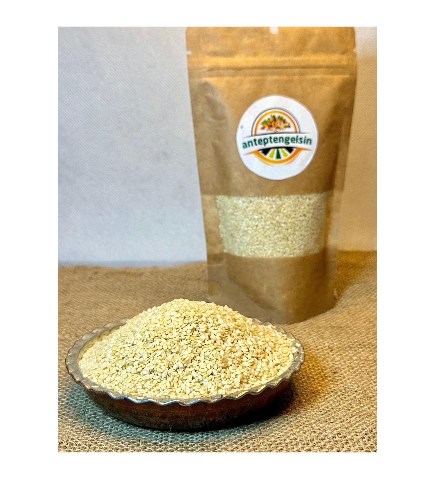 Antepten Gelsin Organic White Sesame Raw - 1 Kg - Buy Online on GoSupps.com