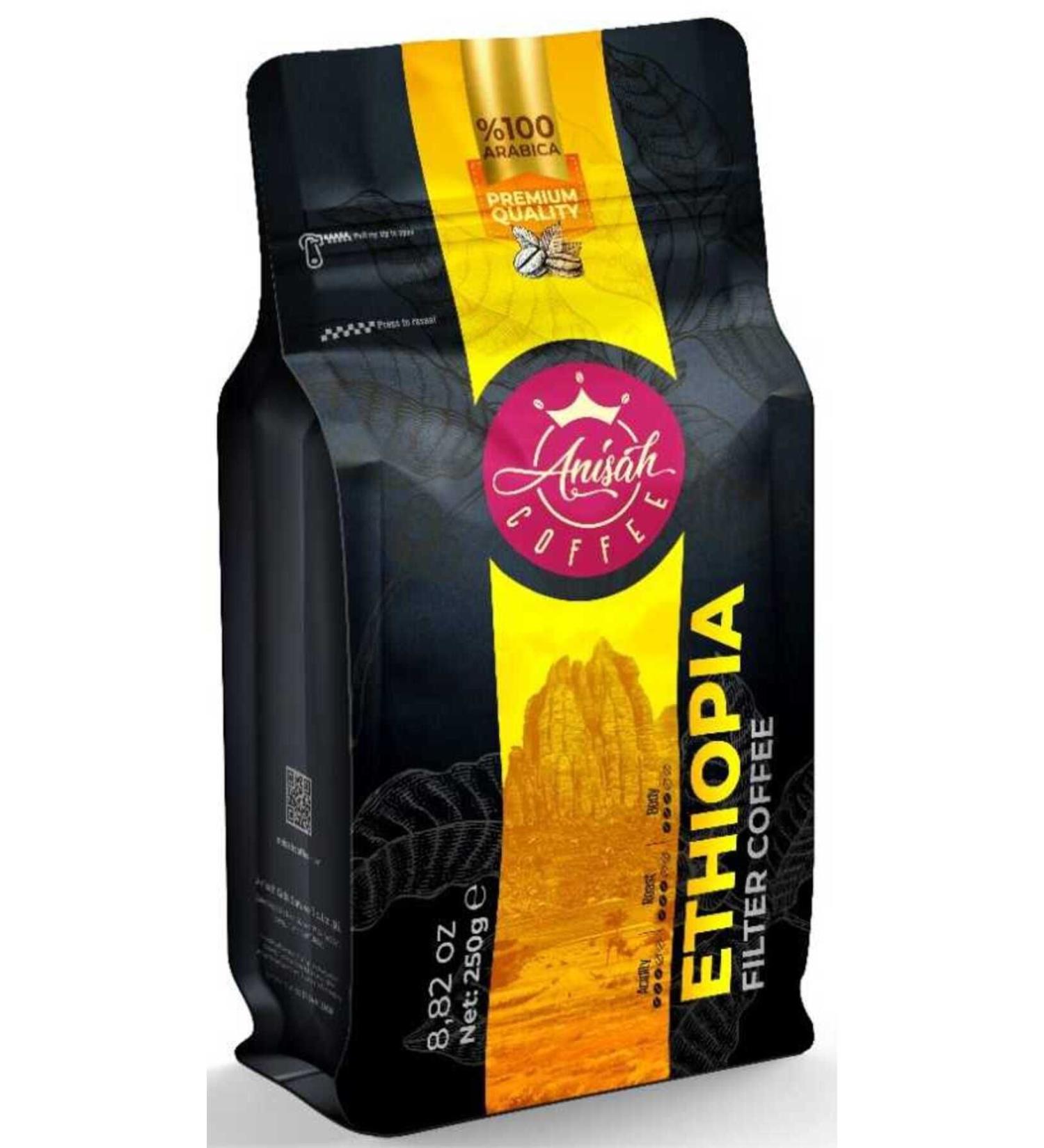 Anisah Coffee Vanilla Flavored Filter Coffee 2 X 250 Grams