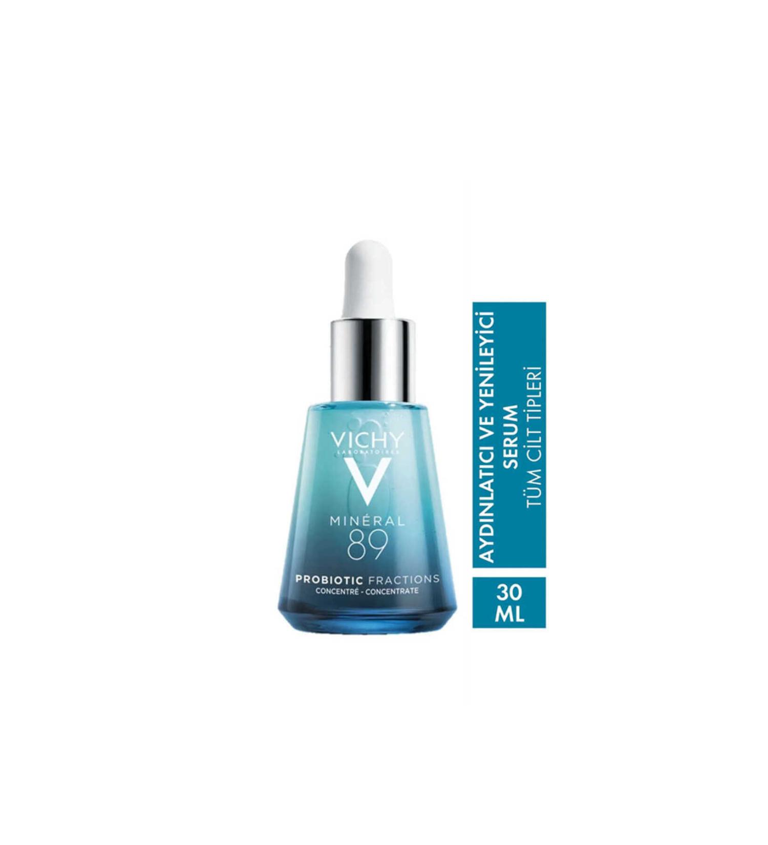 Vichy Mineral 89 Fine Line Reducing Brightening and Revitalizing Serum with Probiotic Content 30ml