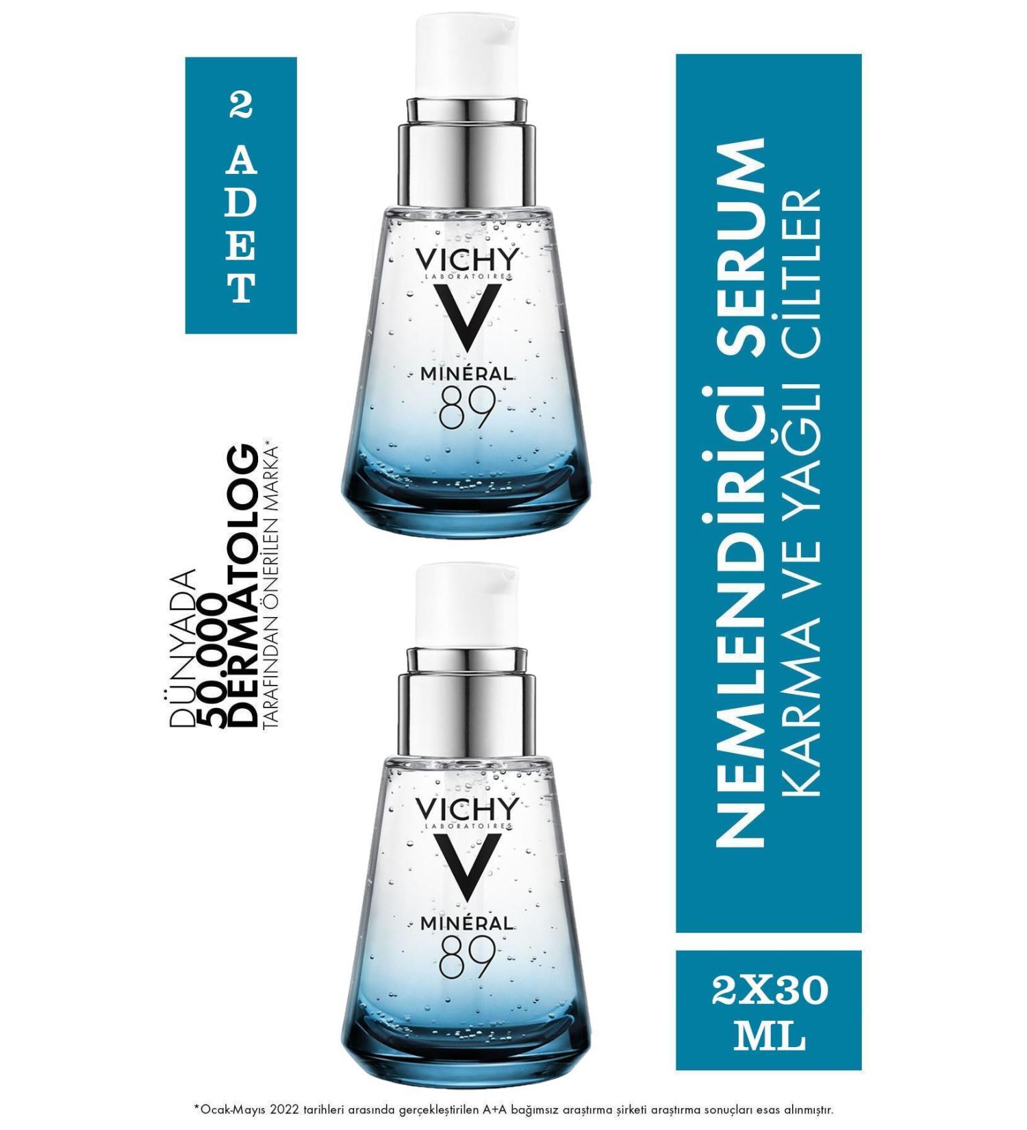 Vichy Mineral 89 Moisturizing Serum 30 ml 2 Pieces