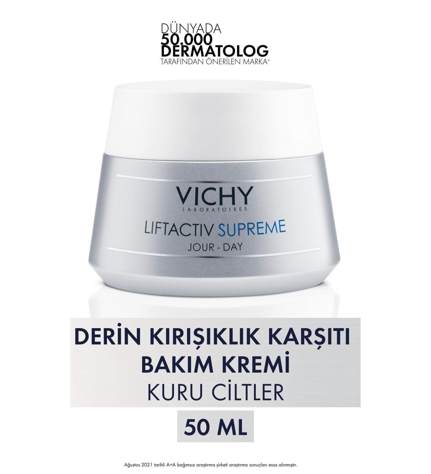 Vichy Moisturizing Anti-Wrinkle Care Cream Restorative Effect on the Skin For Dry Skin 50ml GK.69