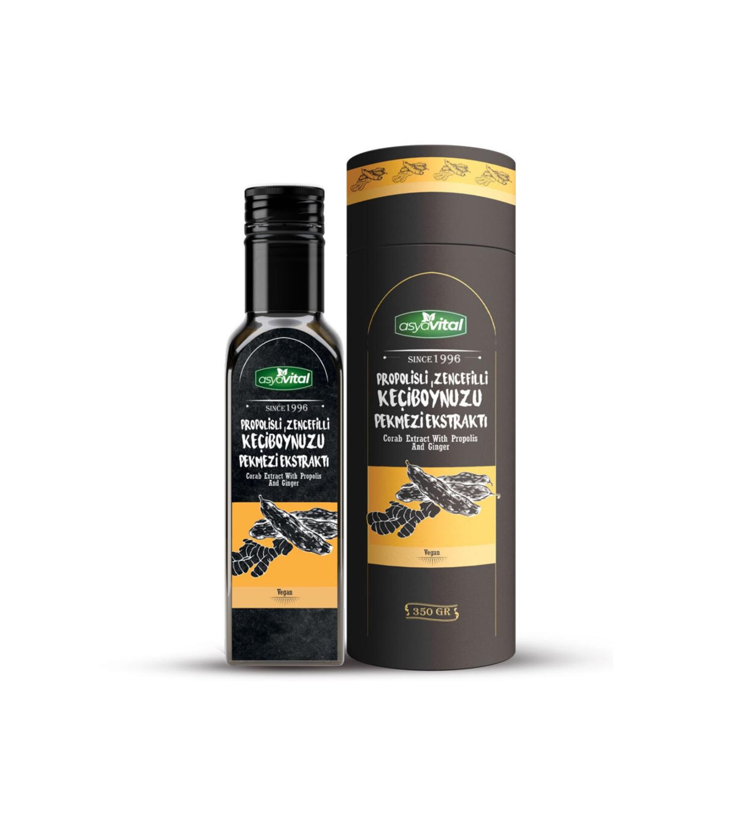 asyavital Asya Vital Propolis Ginger Carob Extract 350 Gr. Boxed
