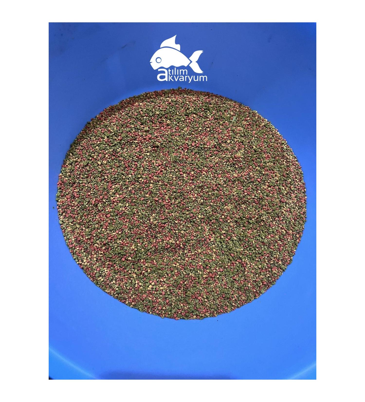 At l m Aquarium Special Mix Cichlid Fish Food Extra Vivid Colors Mixed Food 500 Gram Package