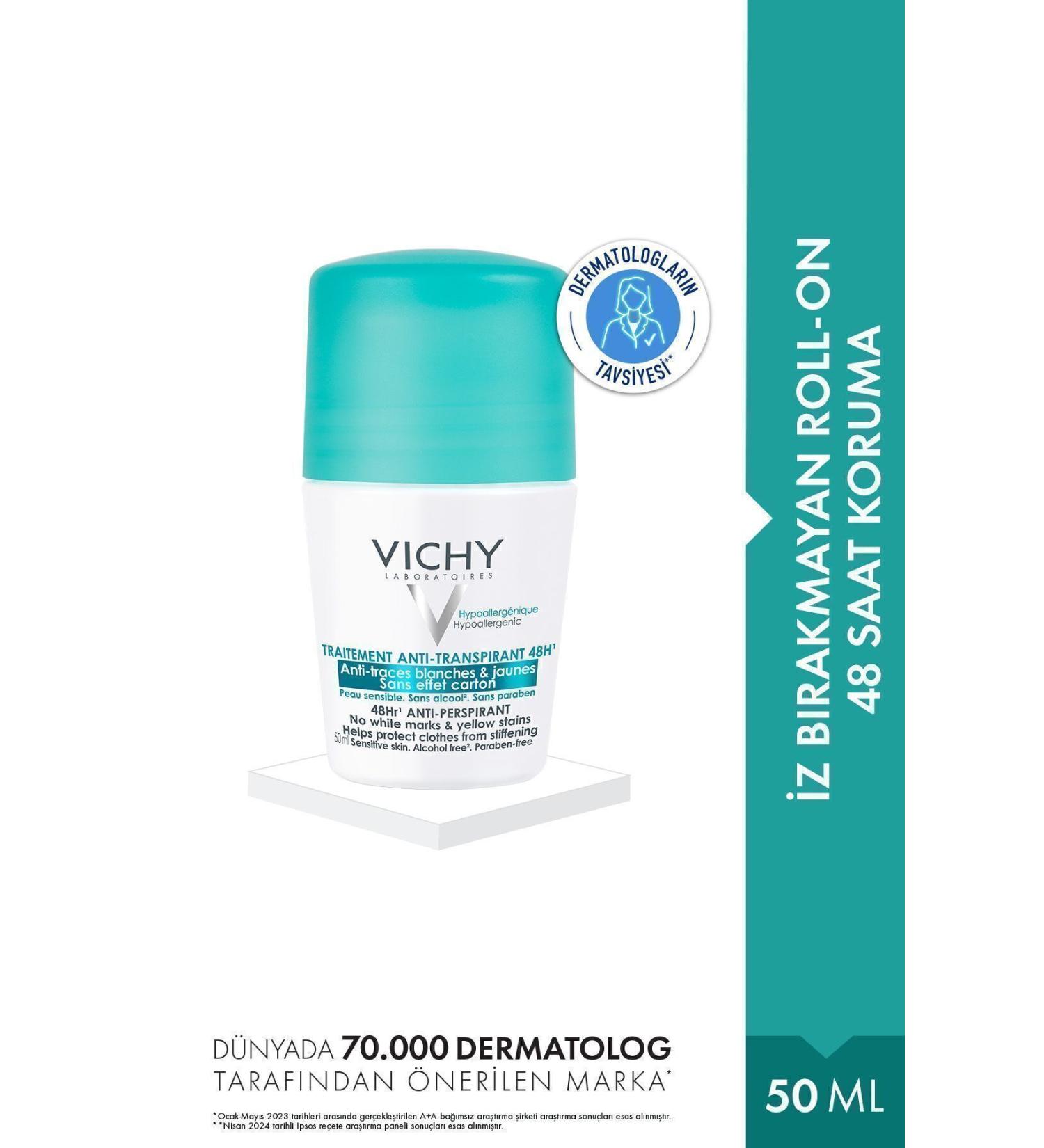 Vichy Non-Scratching Anti-Perspirant Roll-On for Sensitive Skin 50 ml Passi.3850 - Buy Online on GoSupps.com
