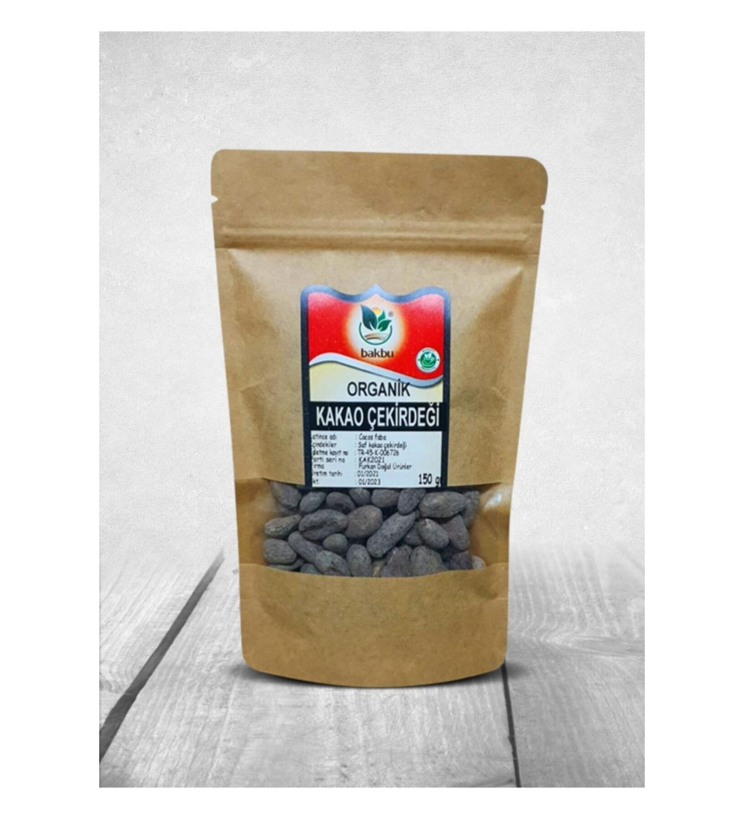 Bakbu Additive-Free Organic Cocoa Beans 150 Gr