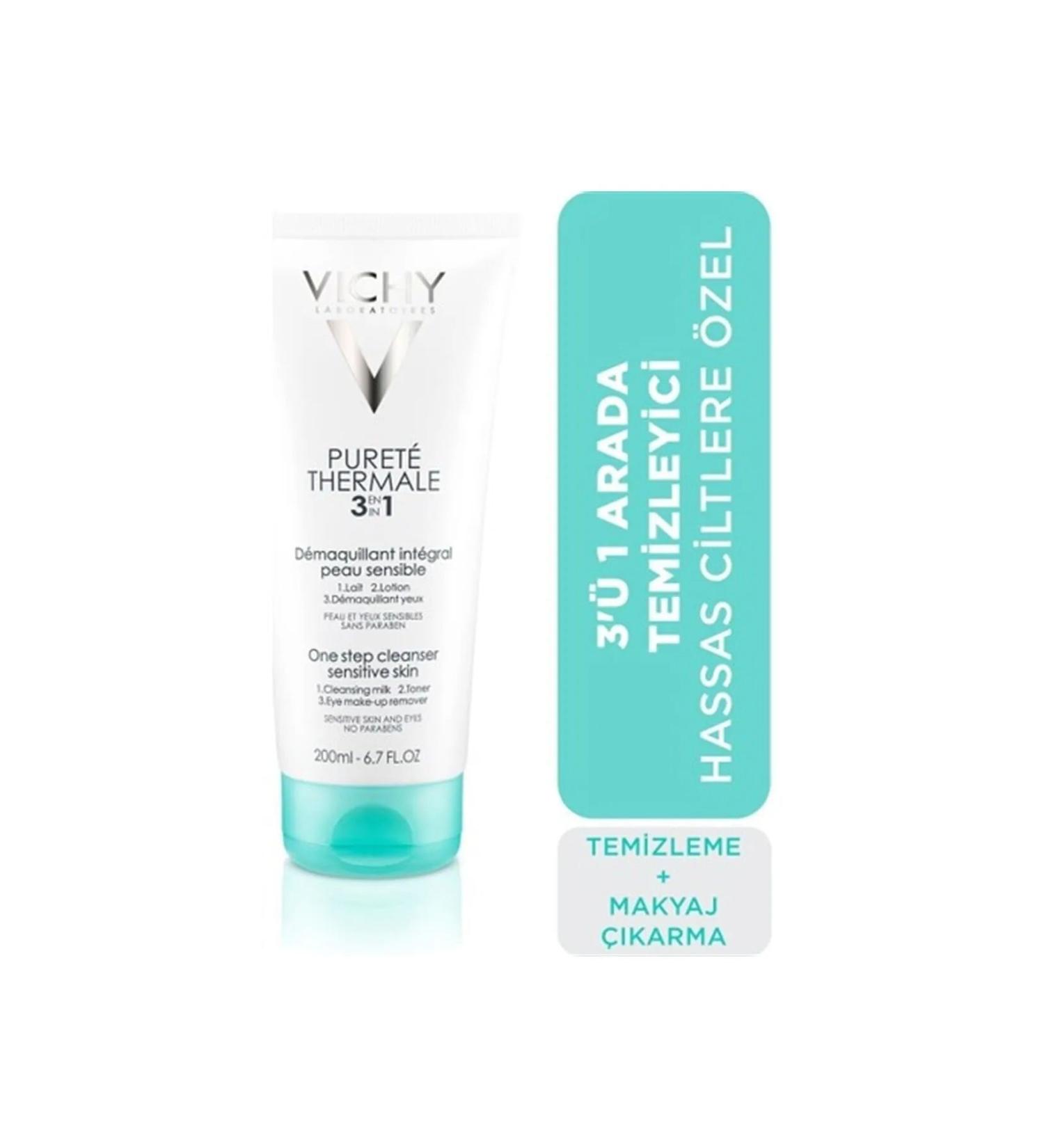 Vichy Purete Thermale 3 in 1 Cleanser 200ml - Buy Online on GoSupps.com