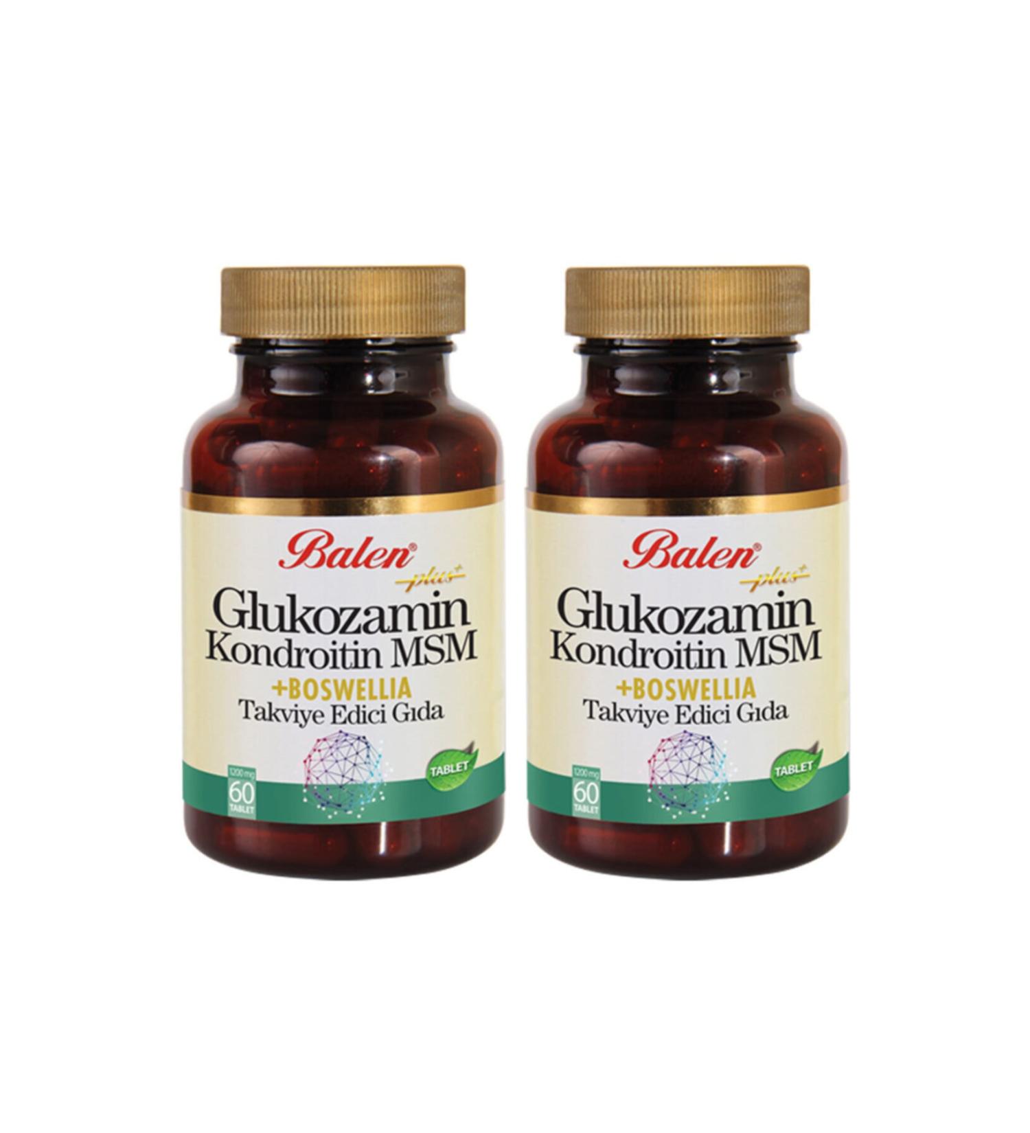 Balen Glucosamine Chondroitin Msm Boswelia 1200 Mg 120 Tablets