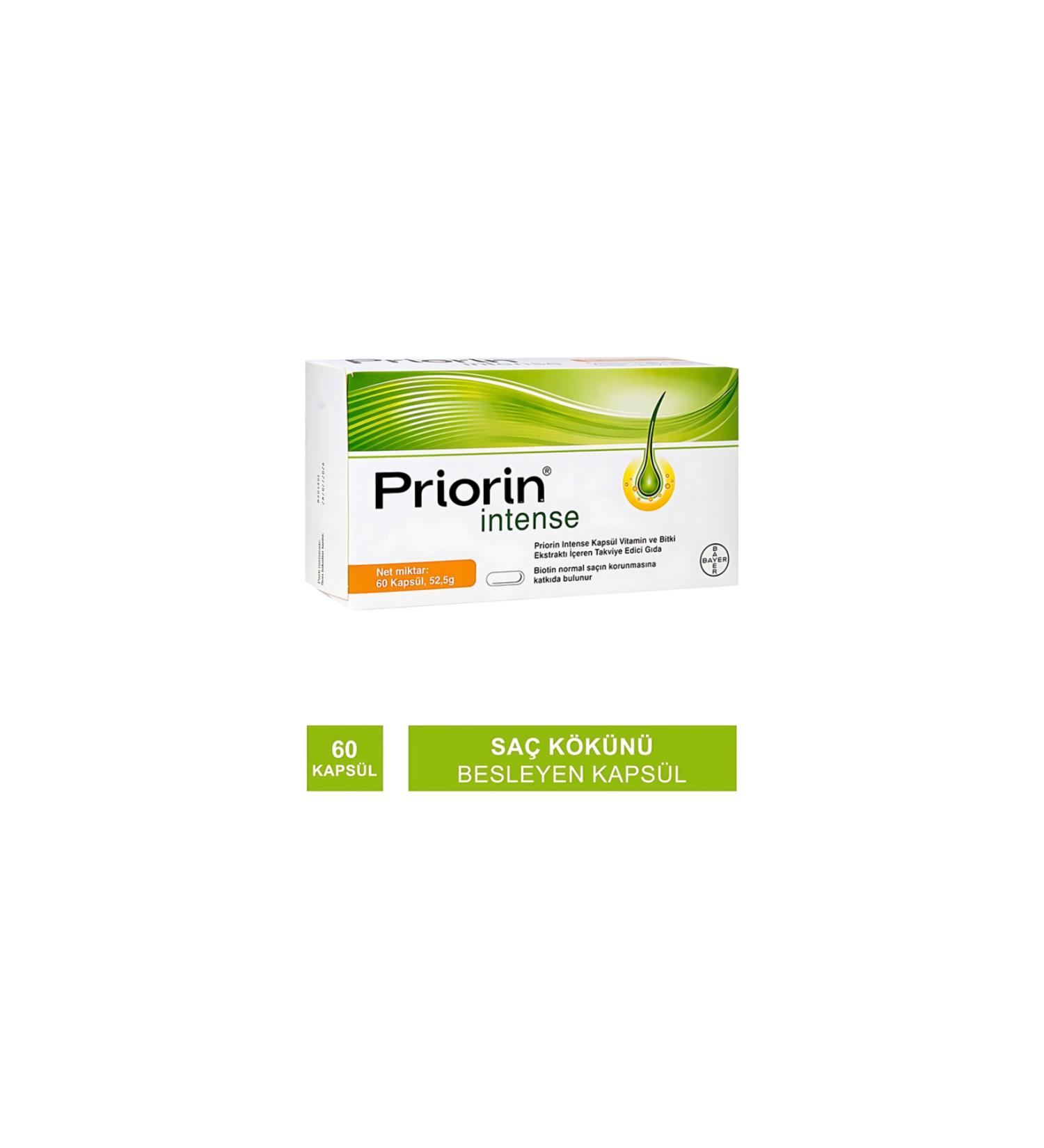 Bayer Priorin Intense 60 Capsules - Buy Online on GoSupps.com