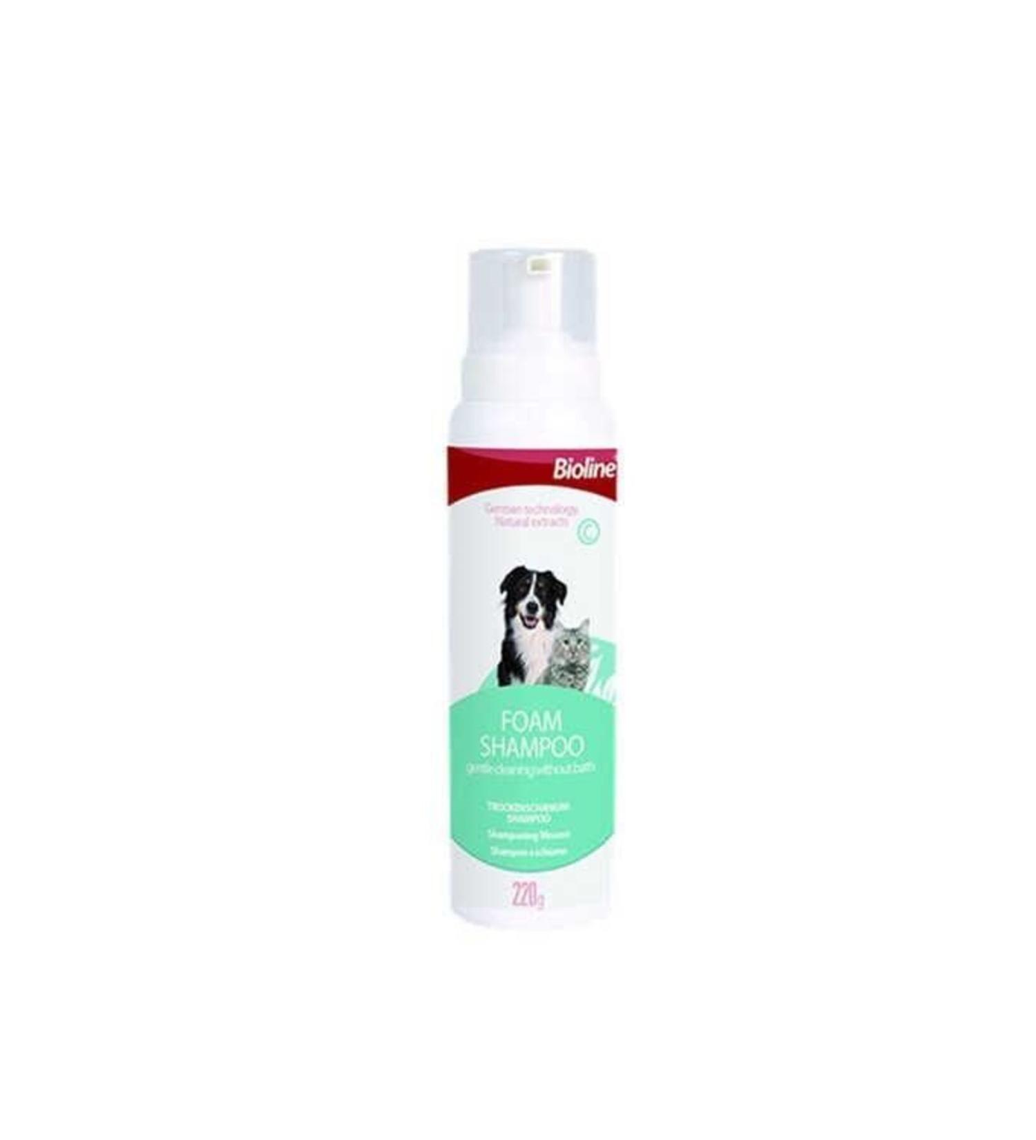 Bioline Cat and Dog Foam Shampoo 220 gr