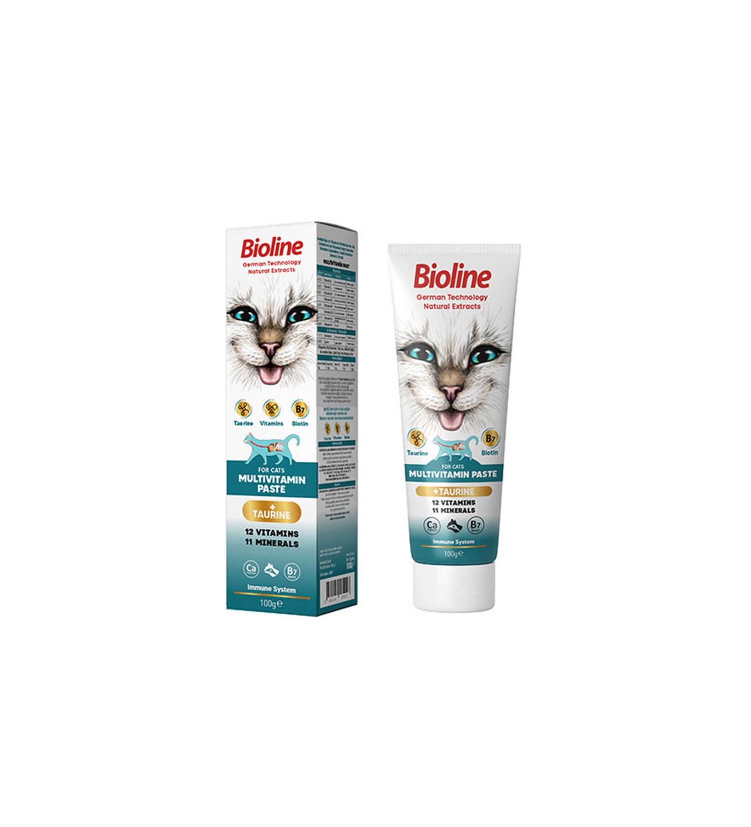 Bioline MULTIVITAMIN PASTE CAT 100 GR X 2 PIECES 326107