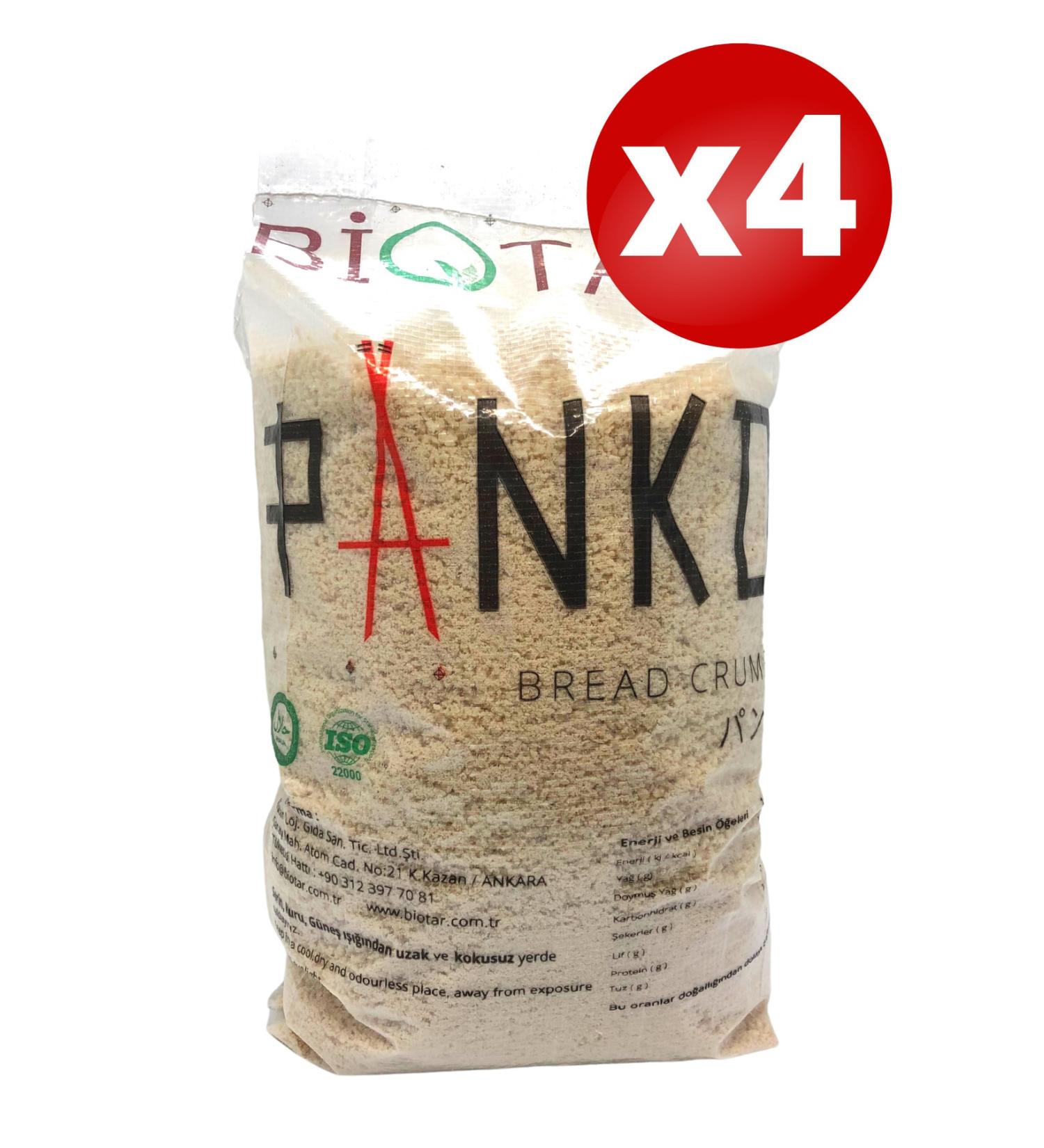 BIOTAR 2.5 Kg X 4 Panko Crispy Coating (Bread Crumbs) Edt/horeca (Bread Crumbs) X 4 Pieces