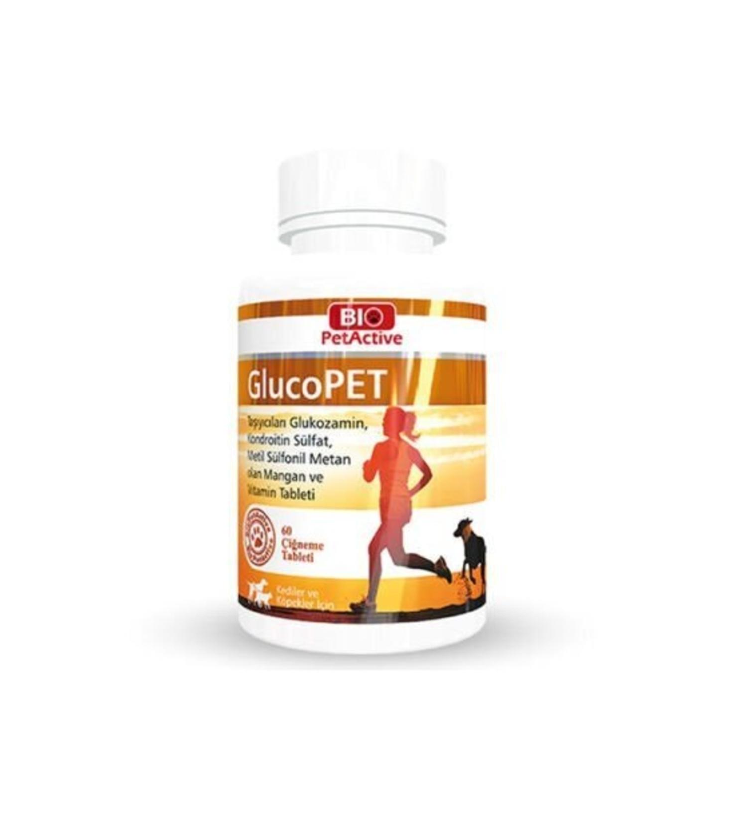 Bio PetActive Gluopet Joint Strengthener for Cats and Dogs 60 Tablets