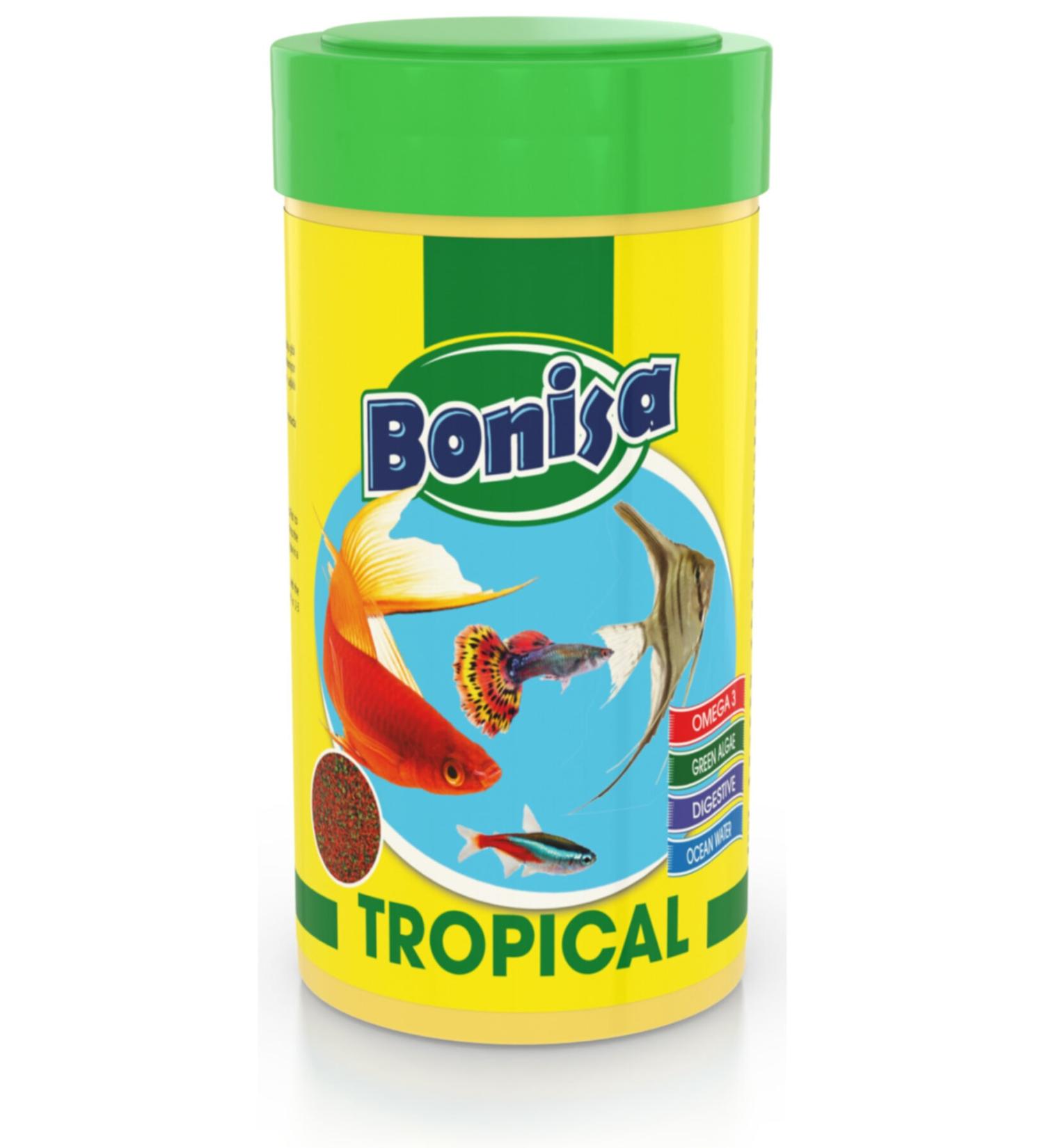 bonisa Tropical Granulat 250 ml Guppy Sword Moli Aquarium Fish Food