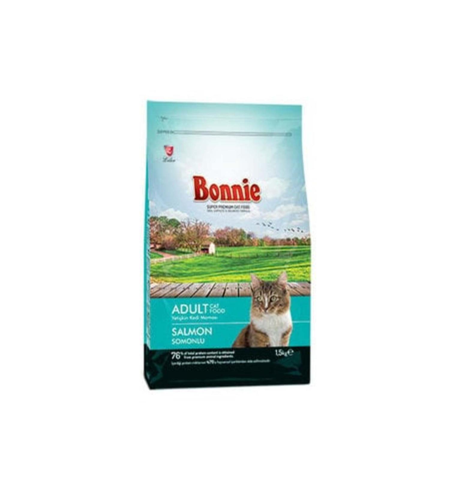 Bonnie Adult Cat Food Salmon 1.5 Kg (1 PIECE)