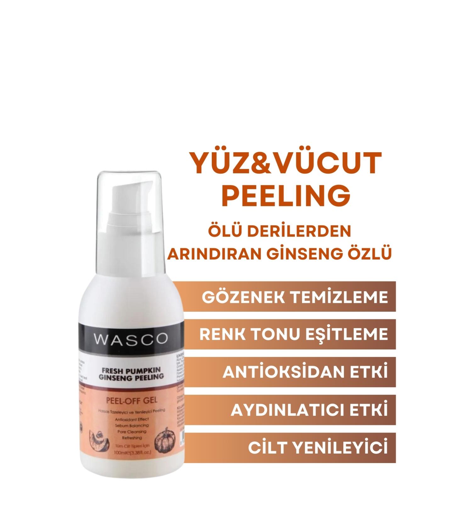 wasco Dead Skin Removing Renewing Brightening Face and Body Peeling with Ginseng Extract