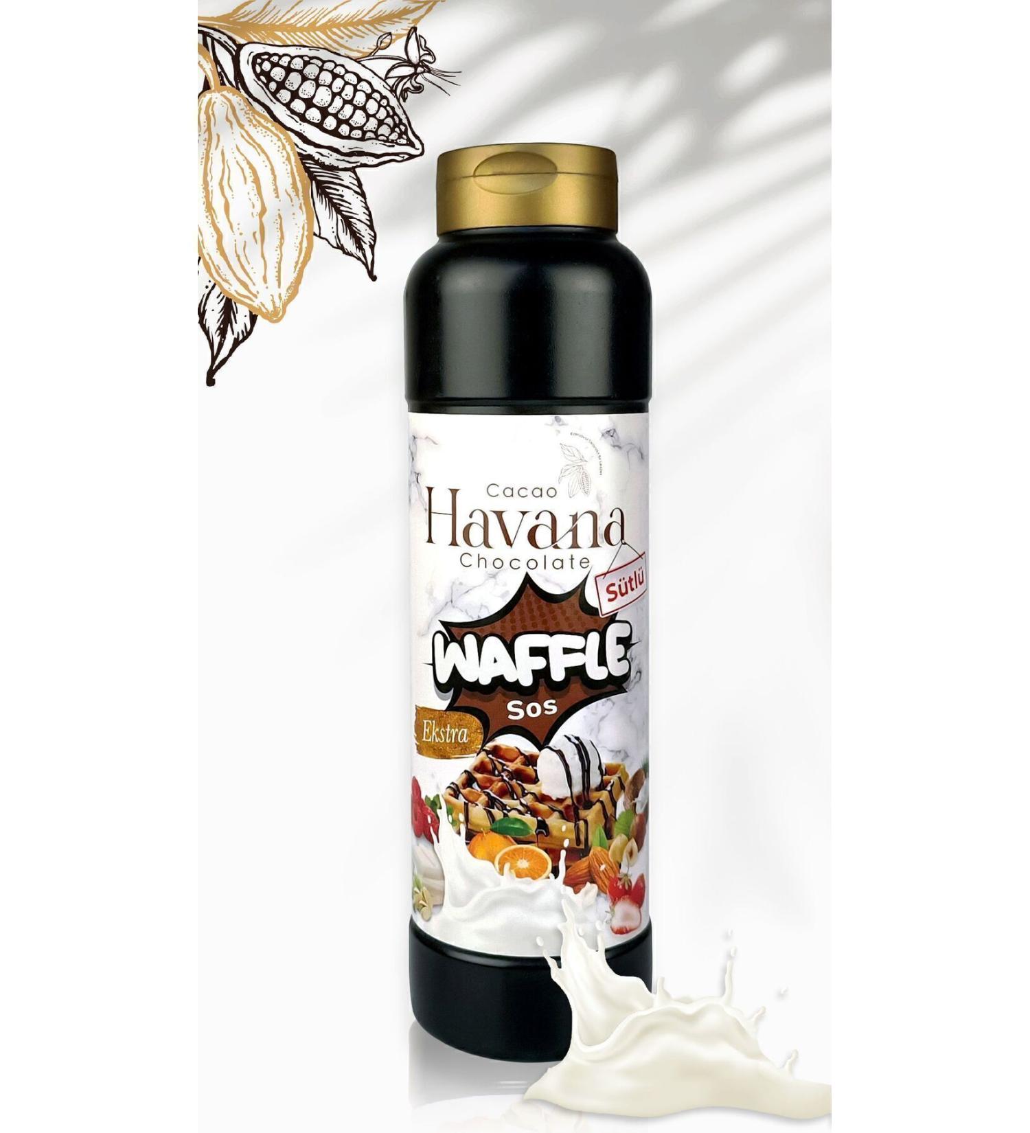 Cacao havana 1000 grams Milky Extra Waffle & Crepe & Pancake Sauce Milky