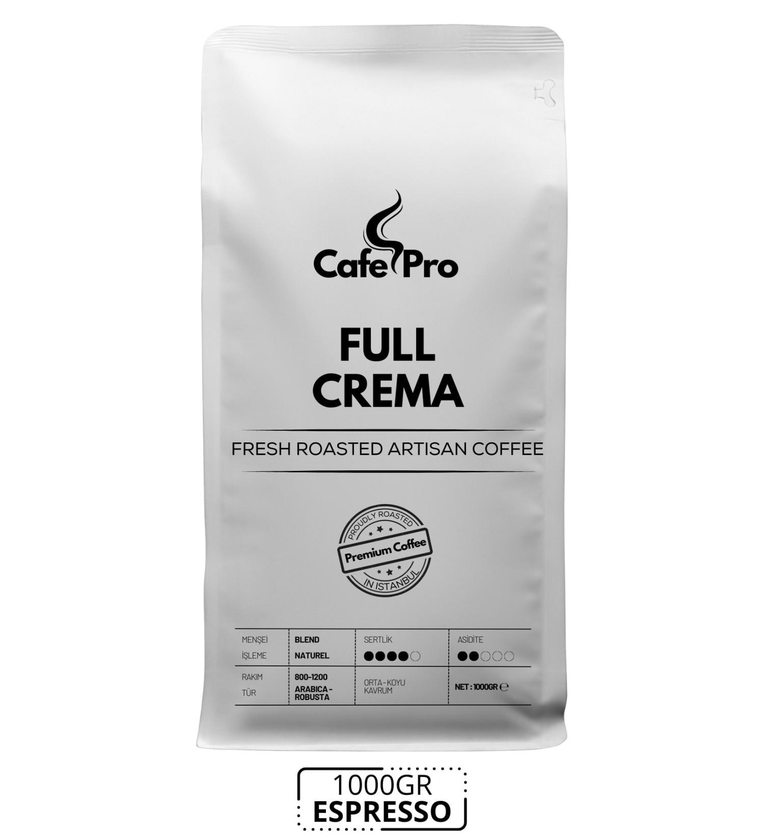 CafePro Full Crema 1000gr Espresso Blend