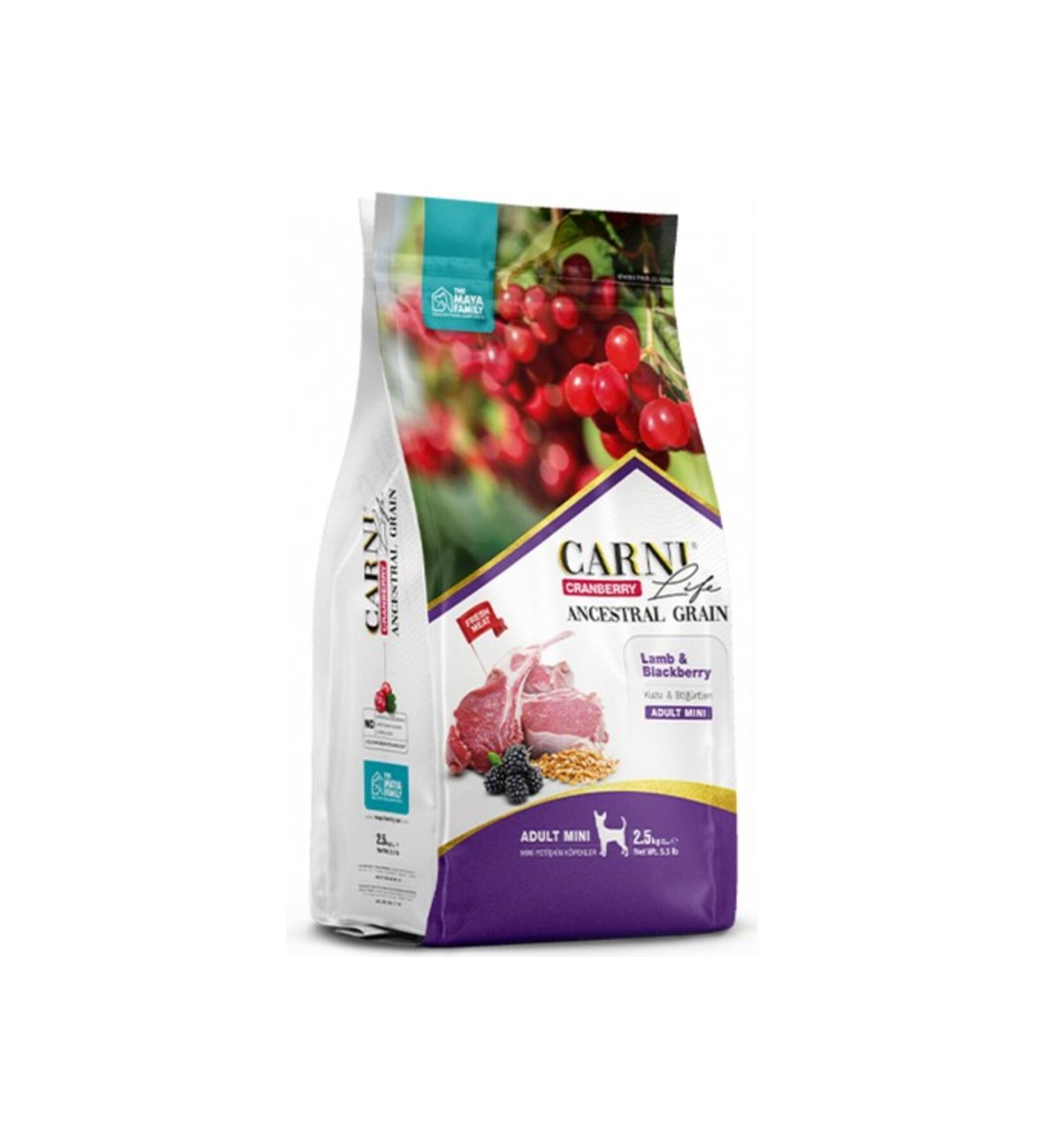CARNI LIFE Carni Dog Adult Mini Beef/Plum Dog Food 7 Kg