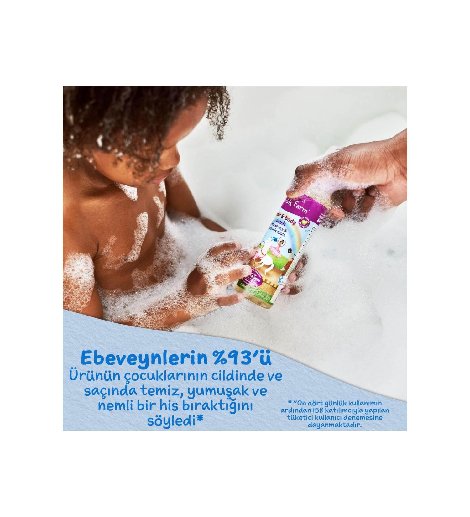 Childs Farm Blackberry and Organic Apple Children's Hair and Body Shampoo 500ml - Buy Online on GoSupps.com