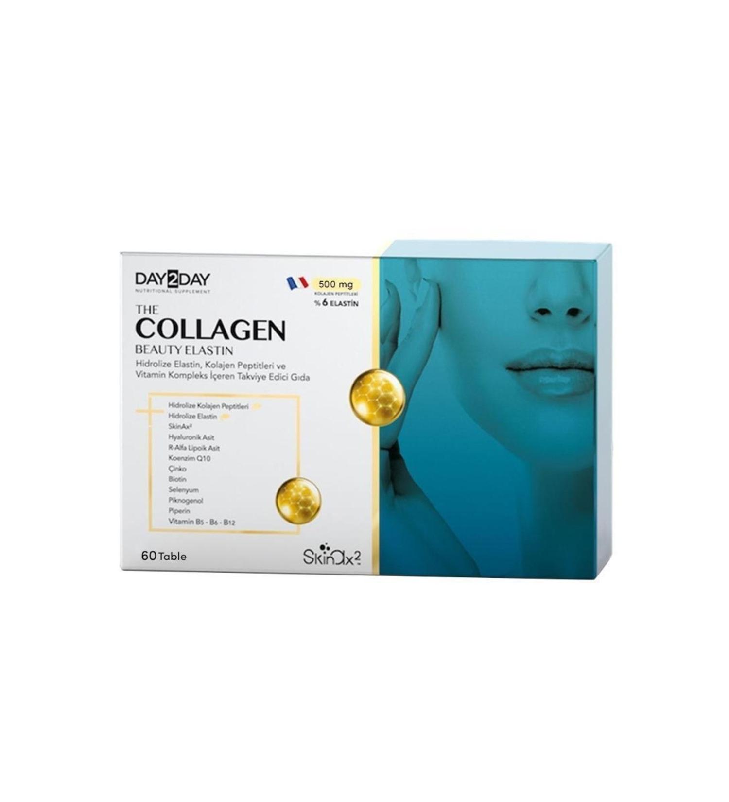 Collagen Face Day2day The Collagen Beauty Elastin 500 mg 60 Tablets day101