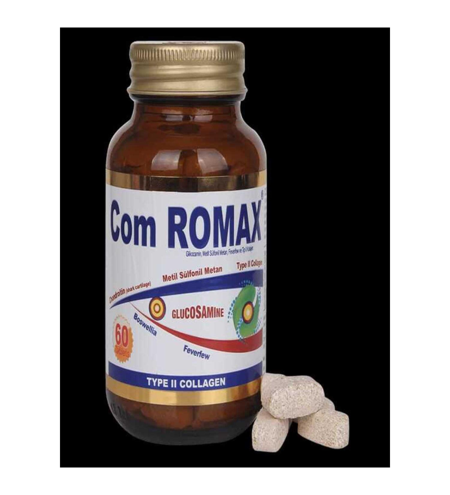 Comila Romax Glucosamine Chondroitin MSM 60 Tablets - Buy Online on GoSupps.com
