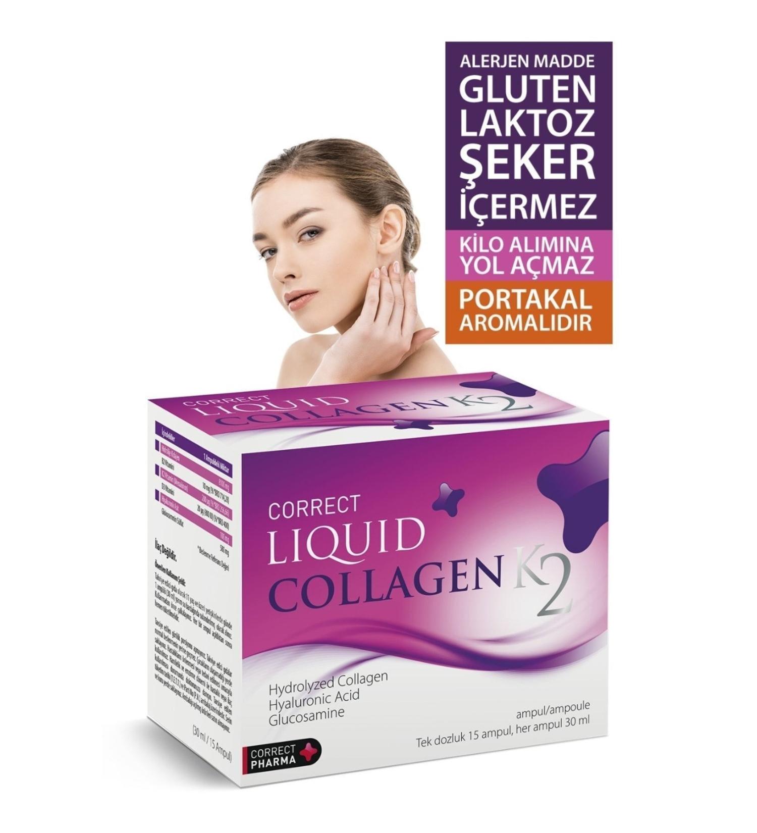 CORRECT PHARMA Liquid Collagen Hydrolyzed Collagen 8100 Mg Liquid Collagen Hyaluronic Acid