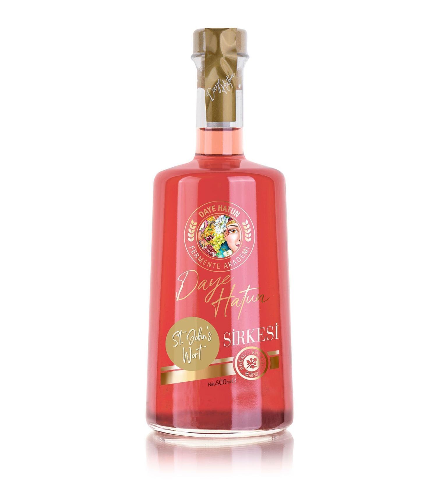 DAYE HATUN St. John's Wort Vinegar / St. John's Wort Vinegar (naturally Fermented Live Vinegar / 500 Ml) - Buy Online on GoSupps.com