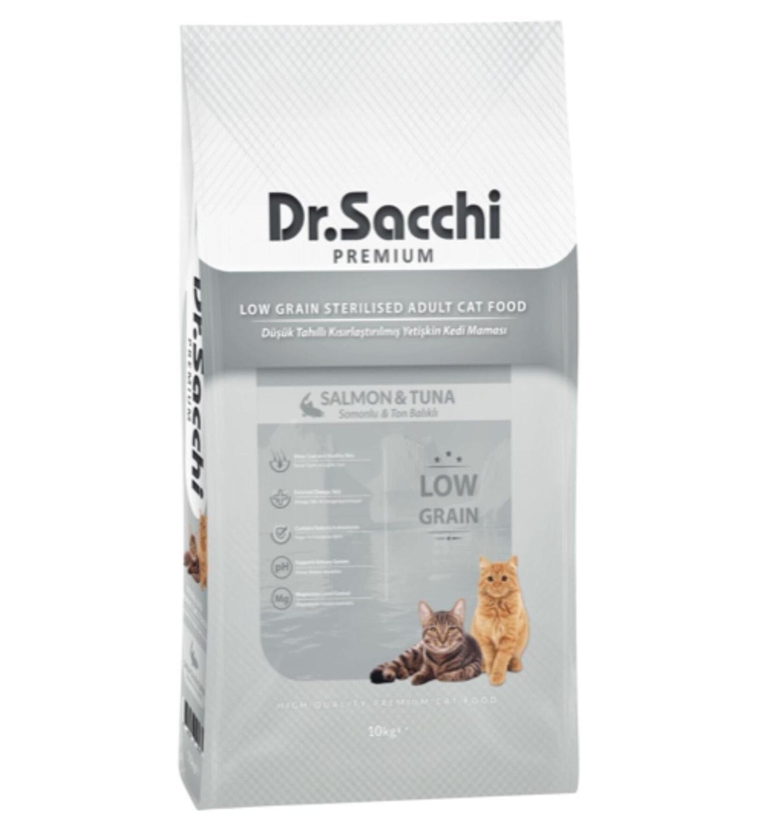 Dr. Sacchi Dr. Sacchi Premium Low Grain Neutered Cat Food 10 Kg