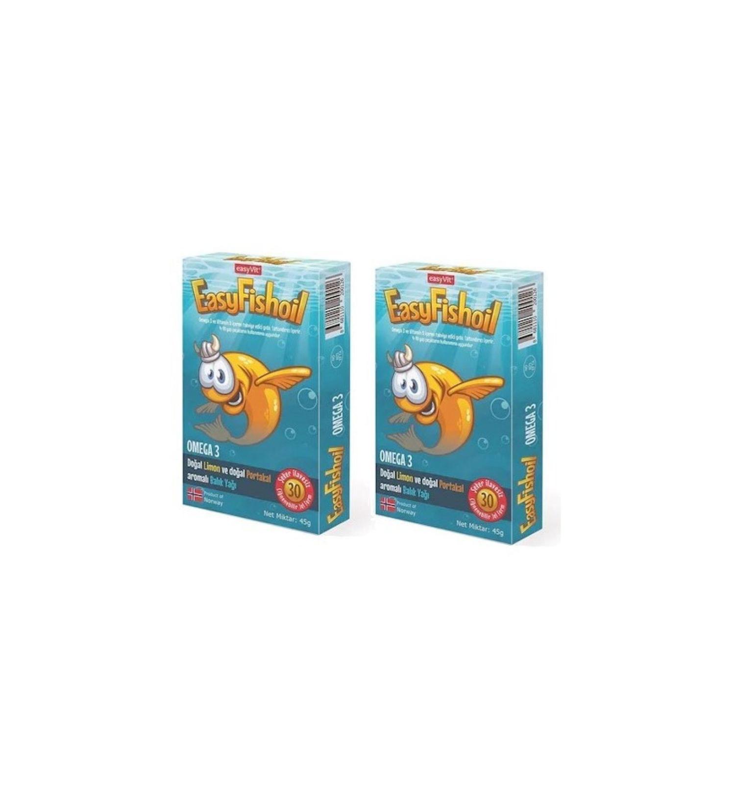 Easy Fishoil Easy Fish Oil 30 Gel Tablets x 2 Pieces - Buy Online on GoSupps.com