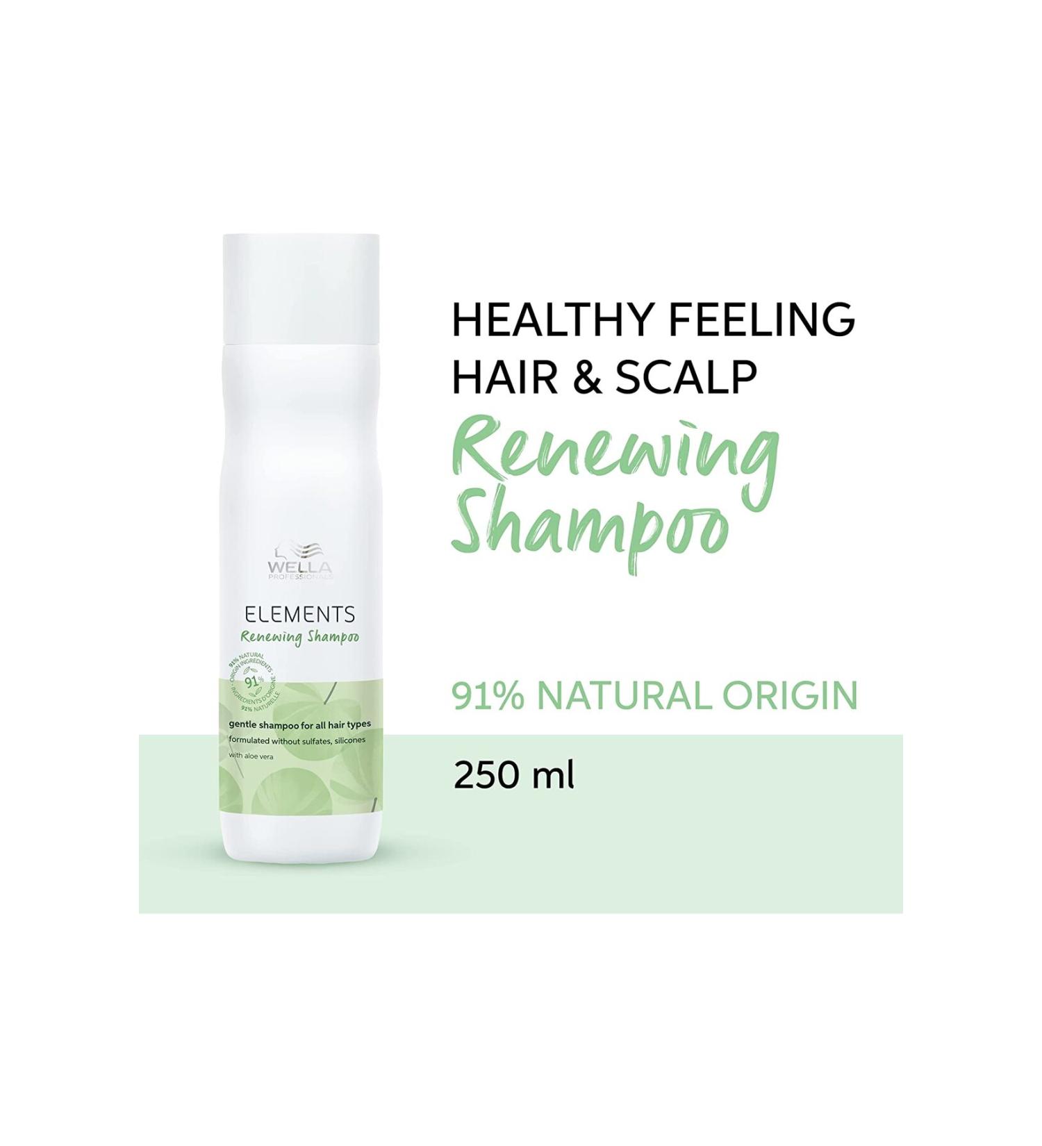 Wella Elements Renewing Natural Shampoo for Sensitive and Dry Hair 250ml-Beautybar-