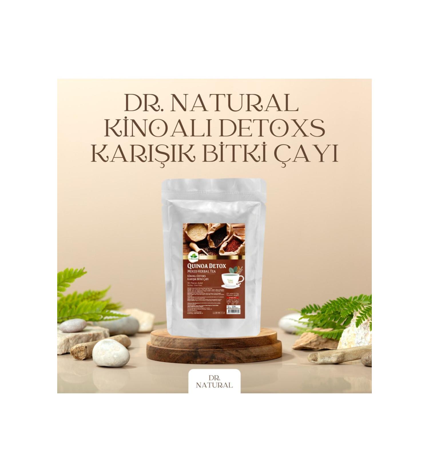 DRNATURAL Quinoa Weight Loss Helping Detox Tea Herbal Mixed Detox Form Tea - Buy Online on GoSupps.com