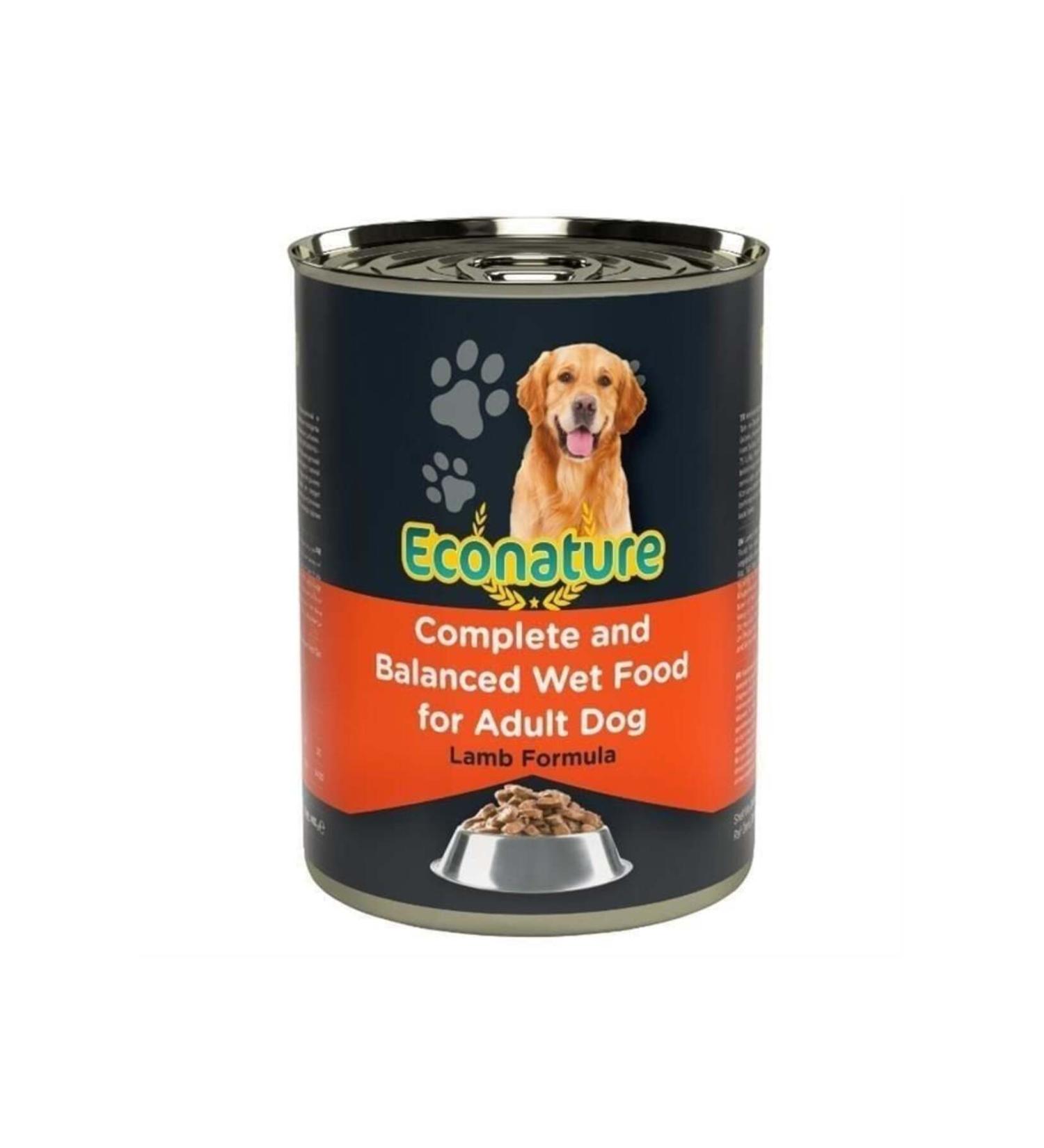 Econature Adult Dog Canned Food with Salmon 400 gr - Petshopundan