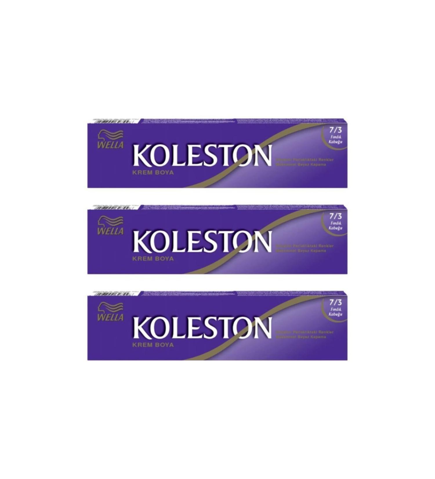 Wella Tube Paint 50 Ml - 7.3 Hazelnut Shell 3 Pieces