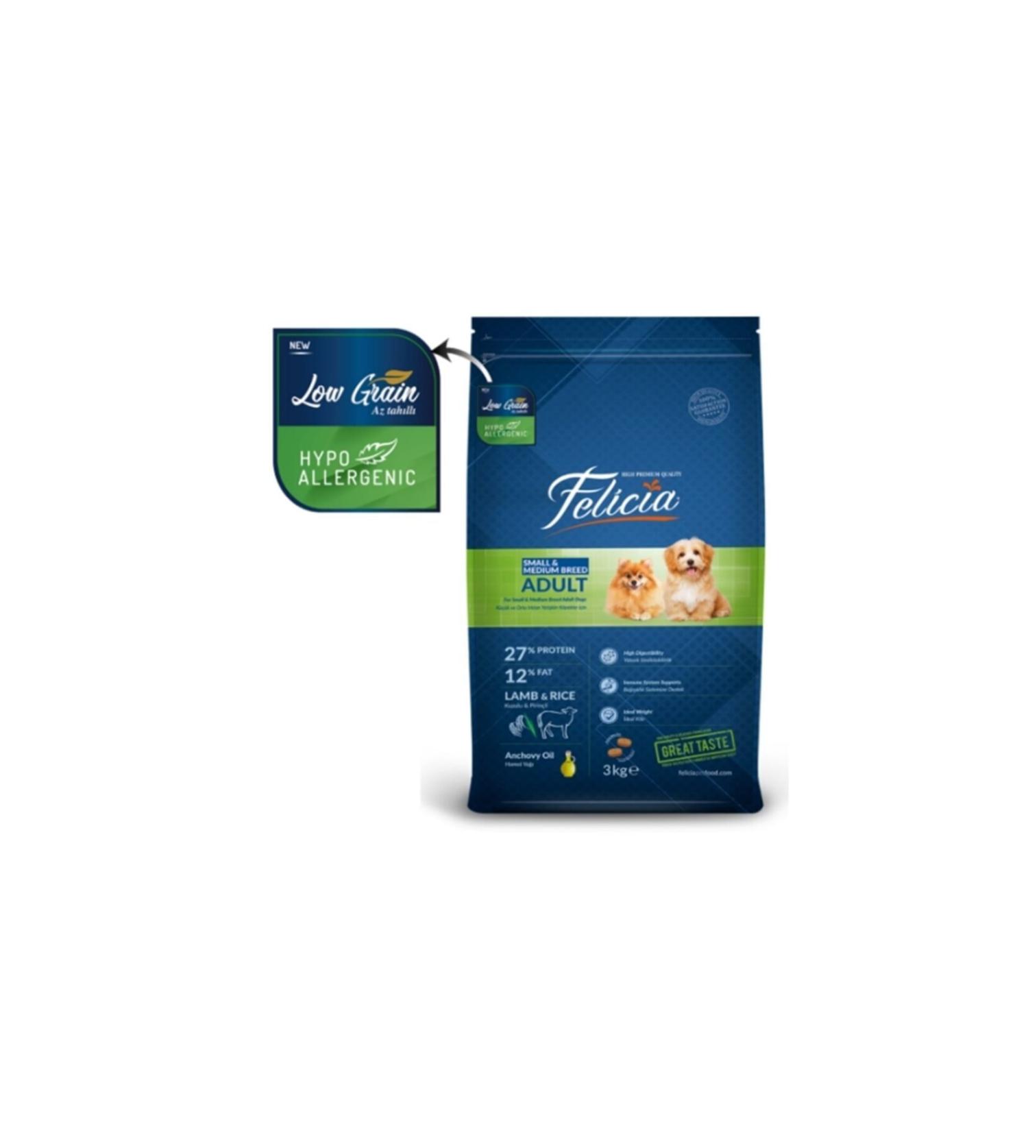 Felicia Lamb Medium/Large Breed Adult Dog Food 3kg